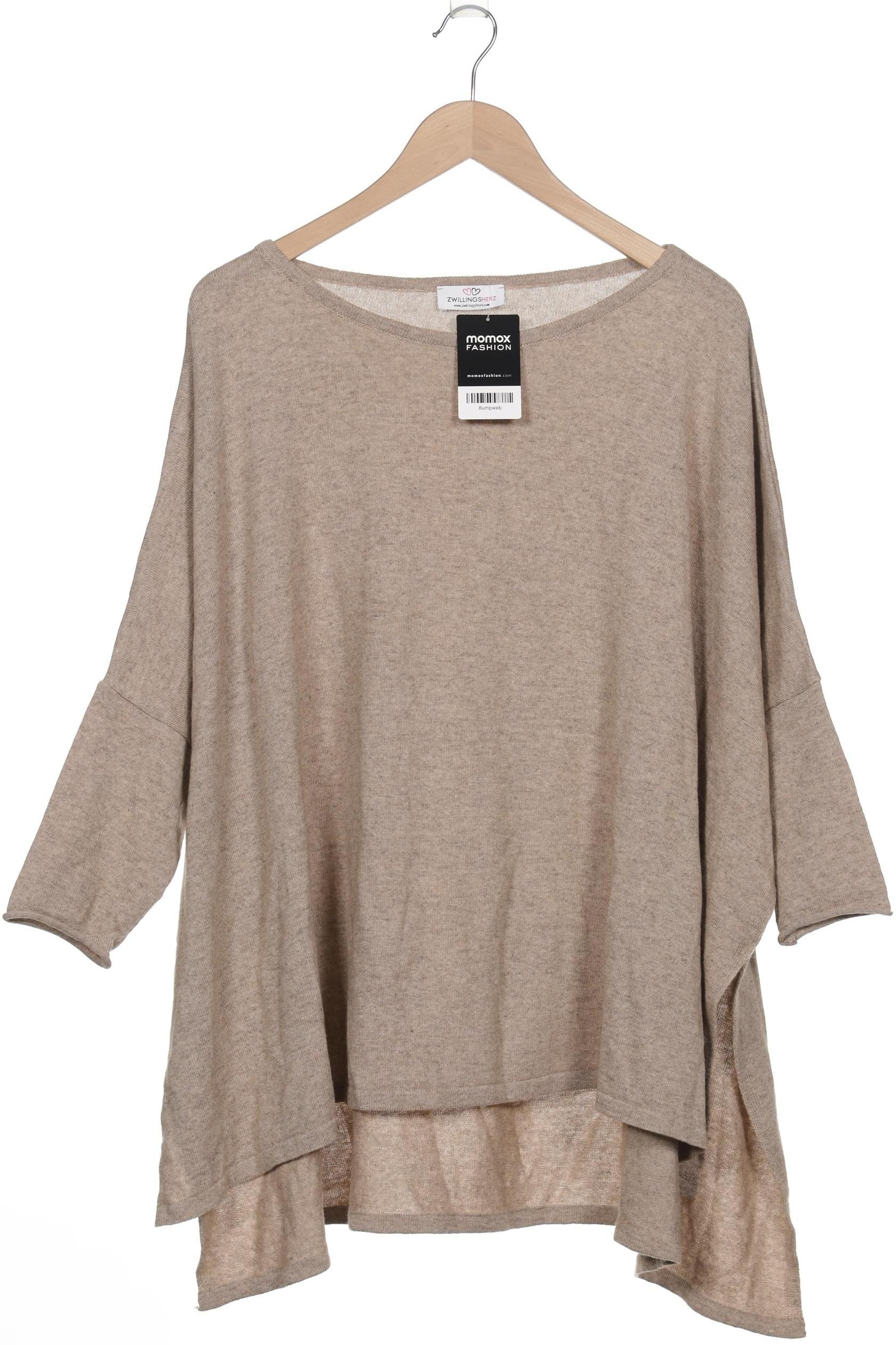 

Zwillingsherz Damen Pullover, beige, Gr. uni