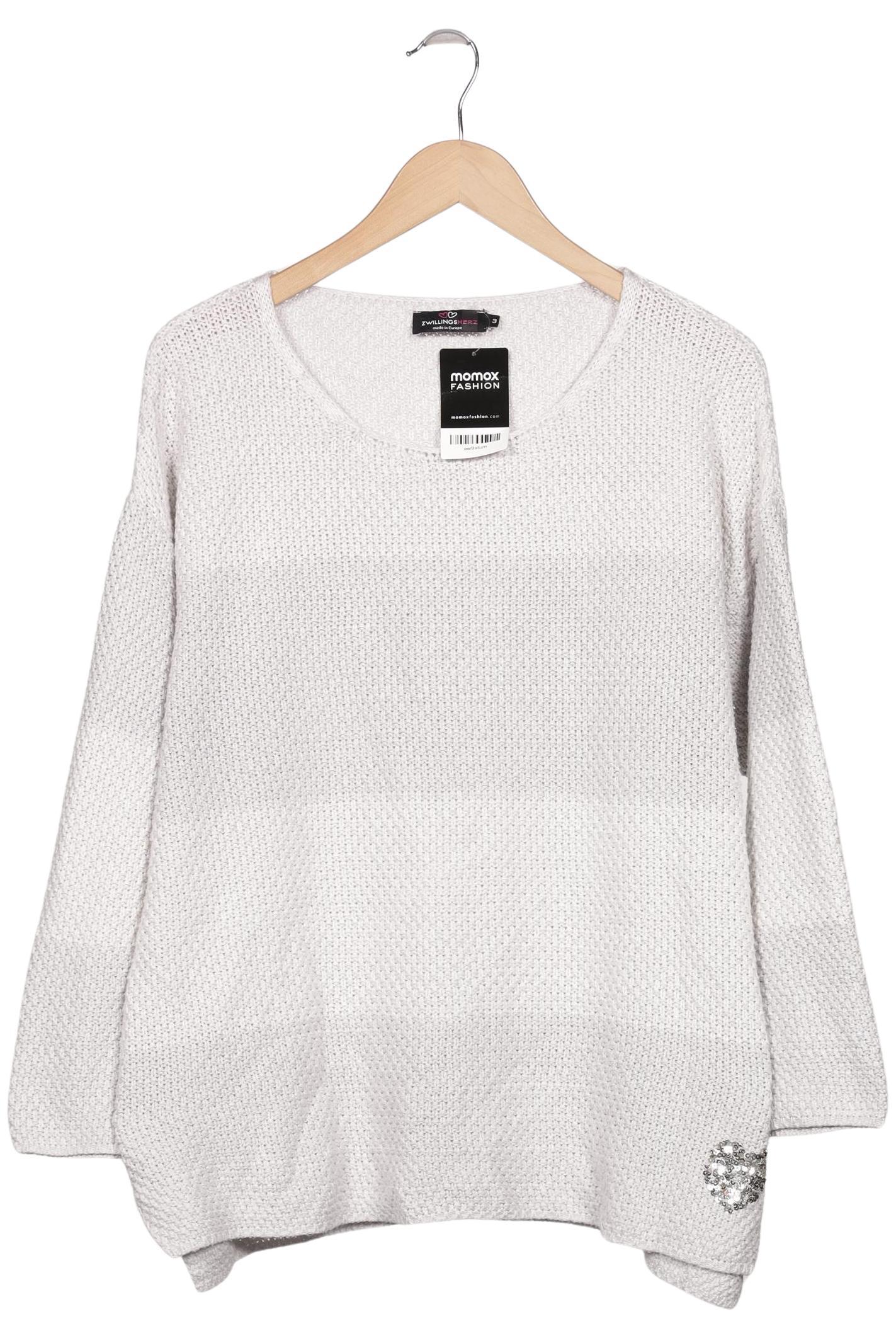 

Zwillingsherz Damen Pullover, weiß, Gr. 44