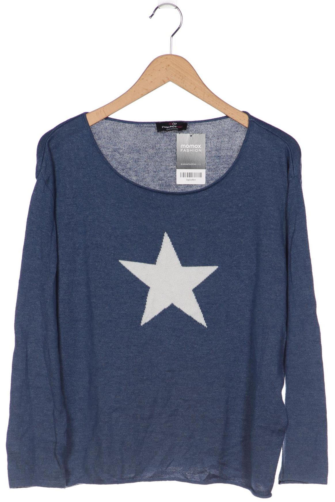 

Zwillingsherz Damen Pullover, blau, Gr. 38
