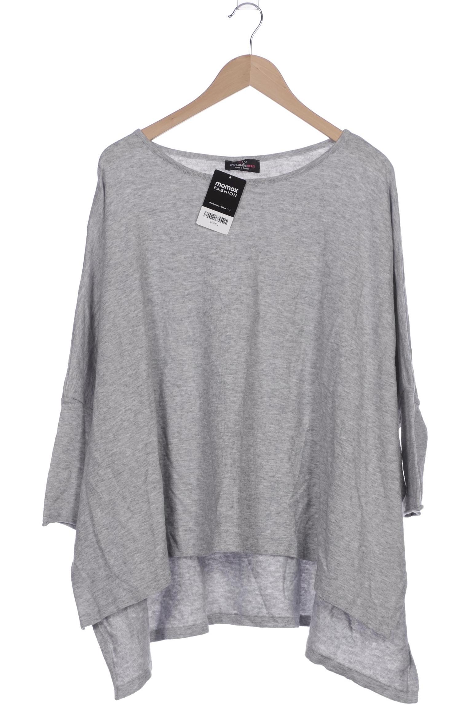 

Zwillingsherz Damen Pullover, grau, Gr. uni
