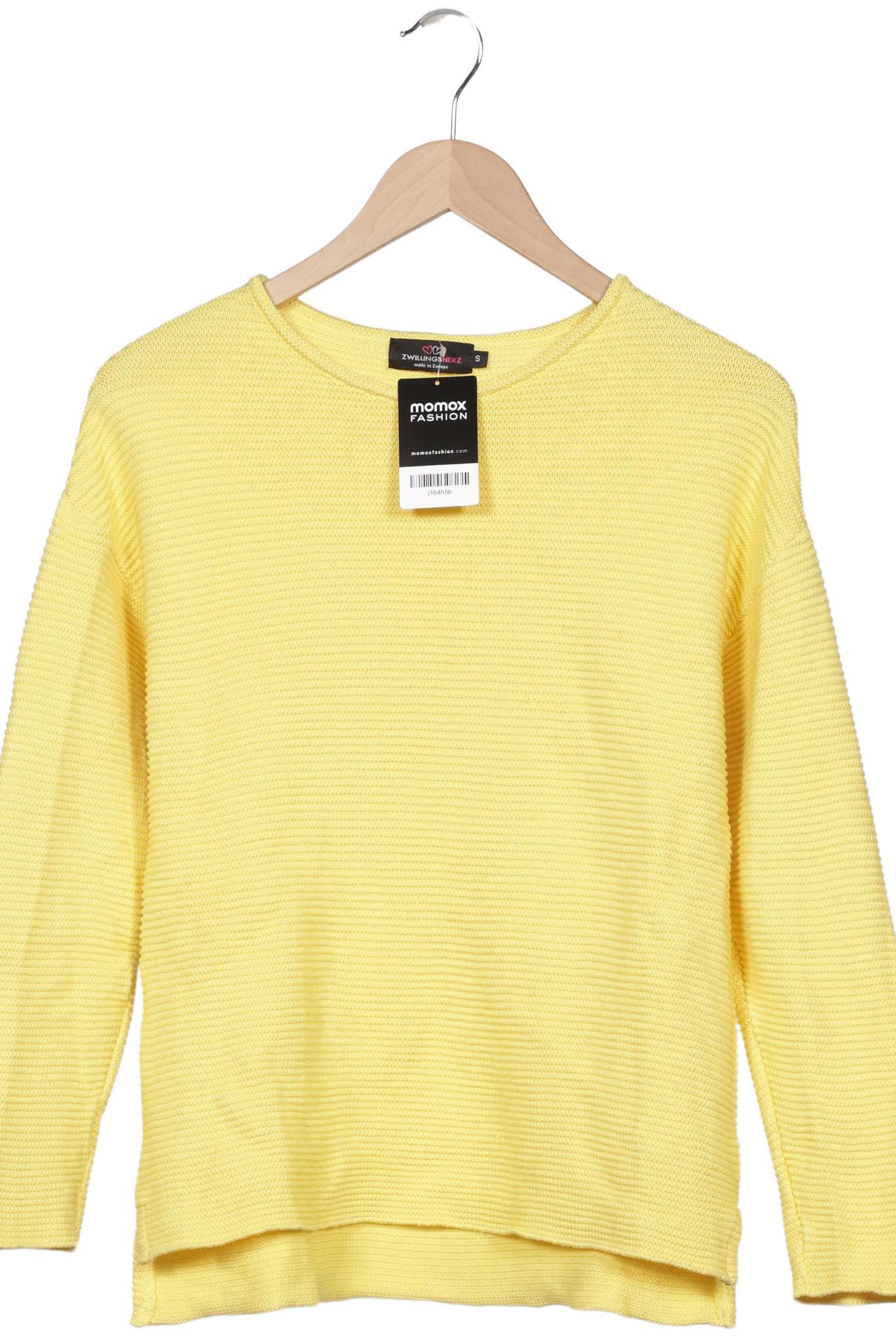 

Zwillingsherz Damen Pullover, gelb, Gr. 36