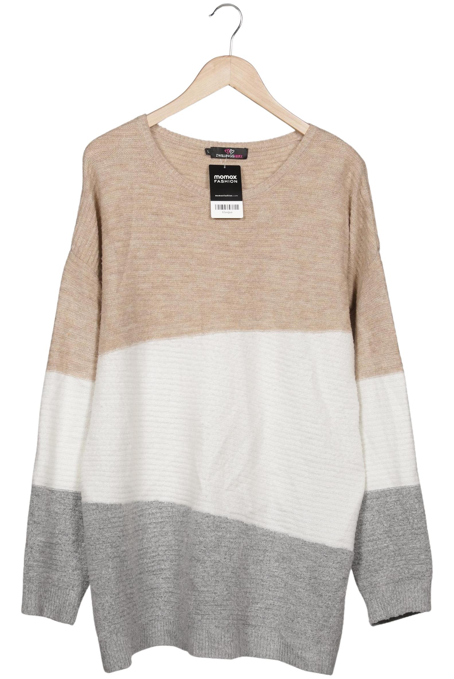 

Zwillingsherz Damen Pullover, beige, Gr. 42