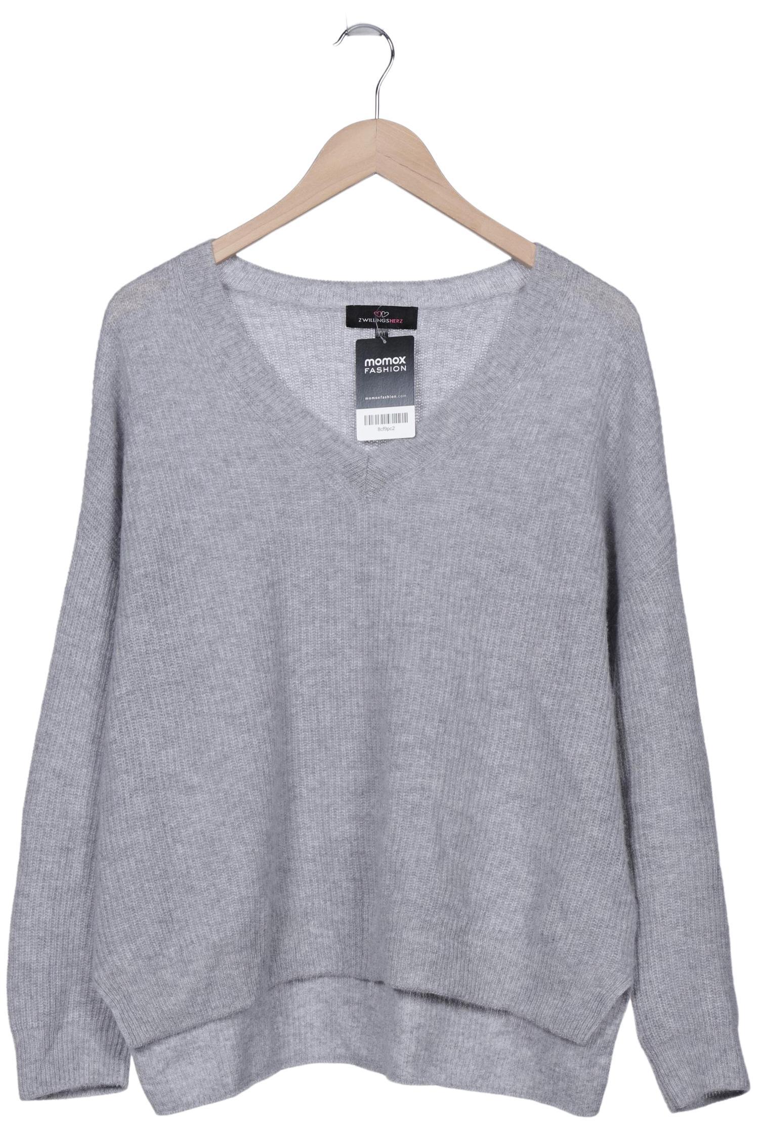 

Zwillingsherz Damen Pullover, grau, Gr. 46