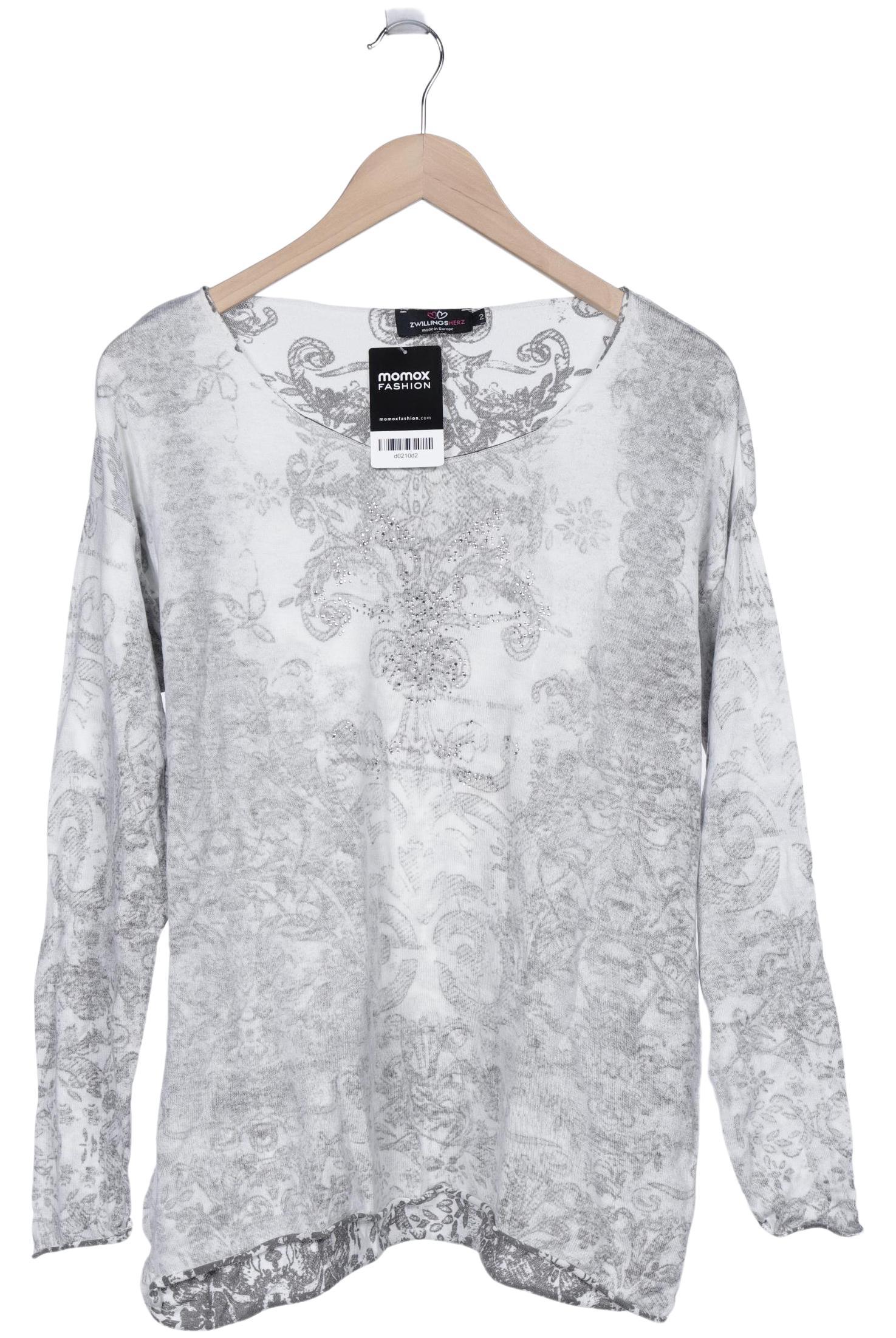 

Zwillingsherz Damen Pullover, grau, Gr. 46