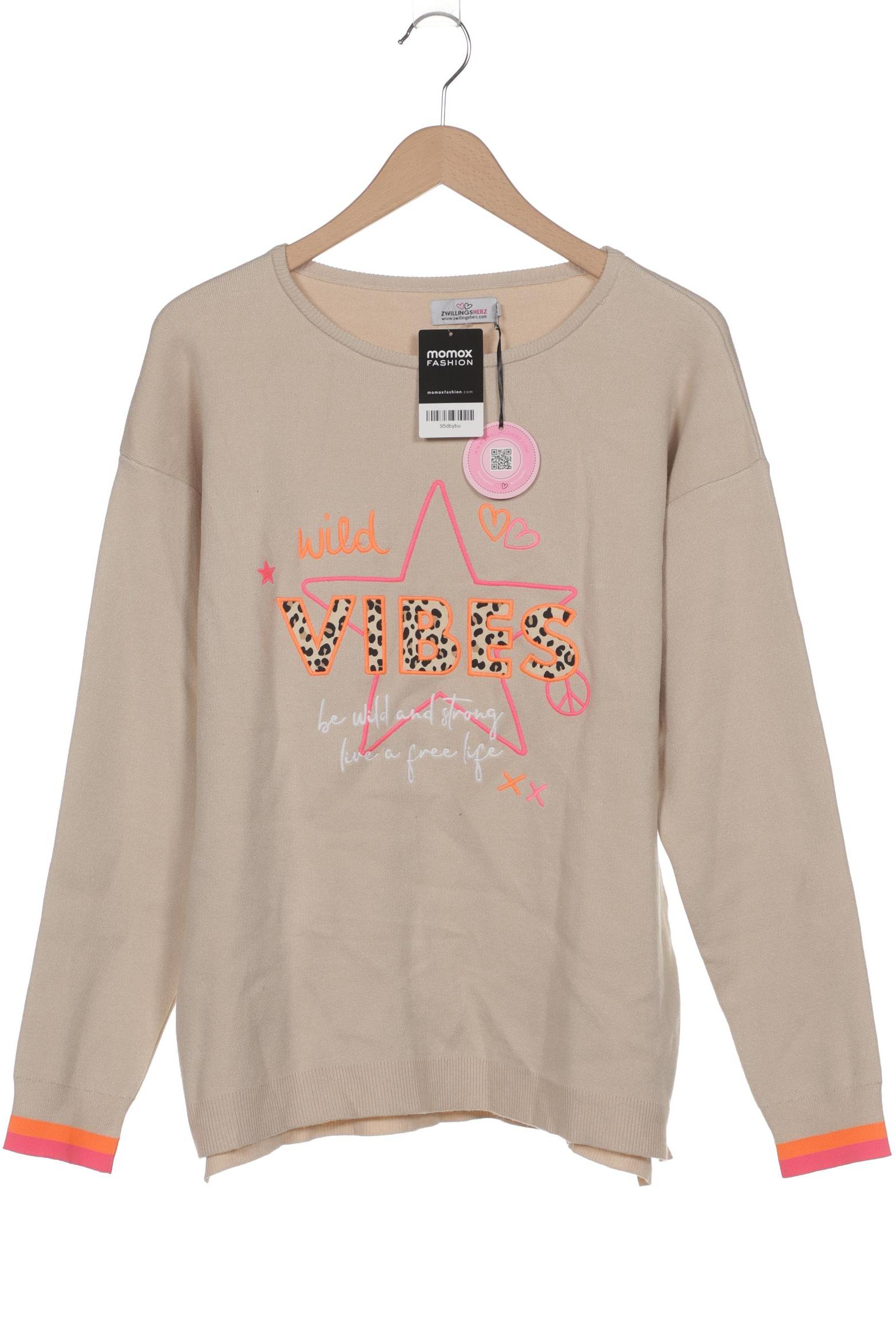 

Zwillingsherz Damen Pullover, beige, Gr. 44