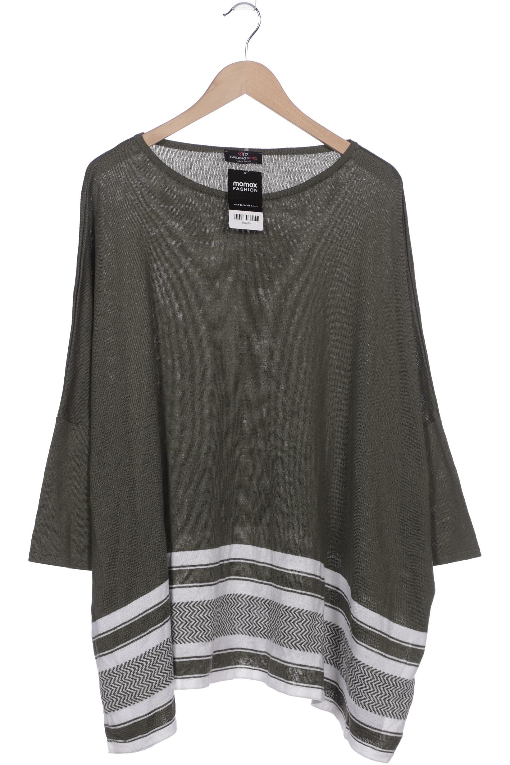 

Zwillingsherz Damen Pullover, grün, Gr. uni