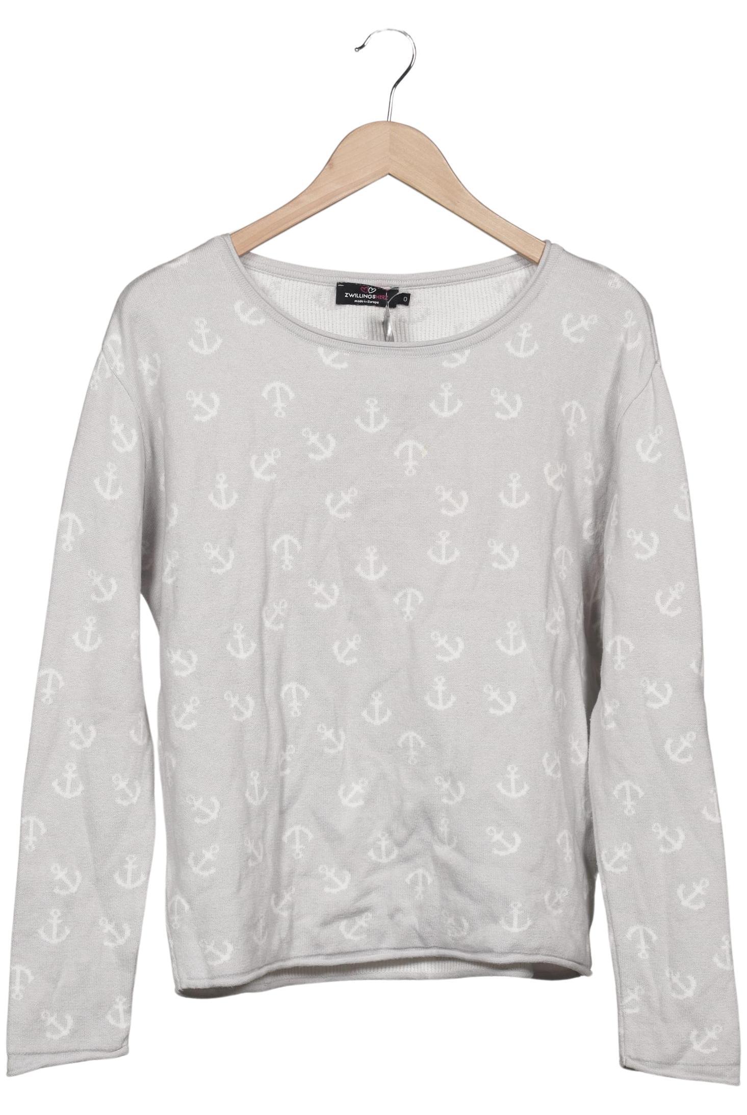 

Zwillingsherz Damen Pullover, grau, Gr. 44