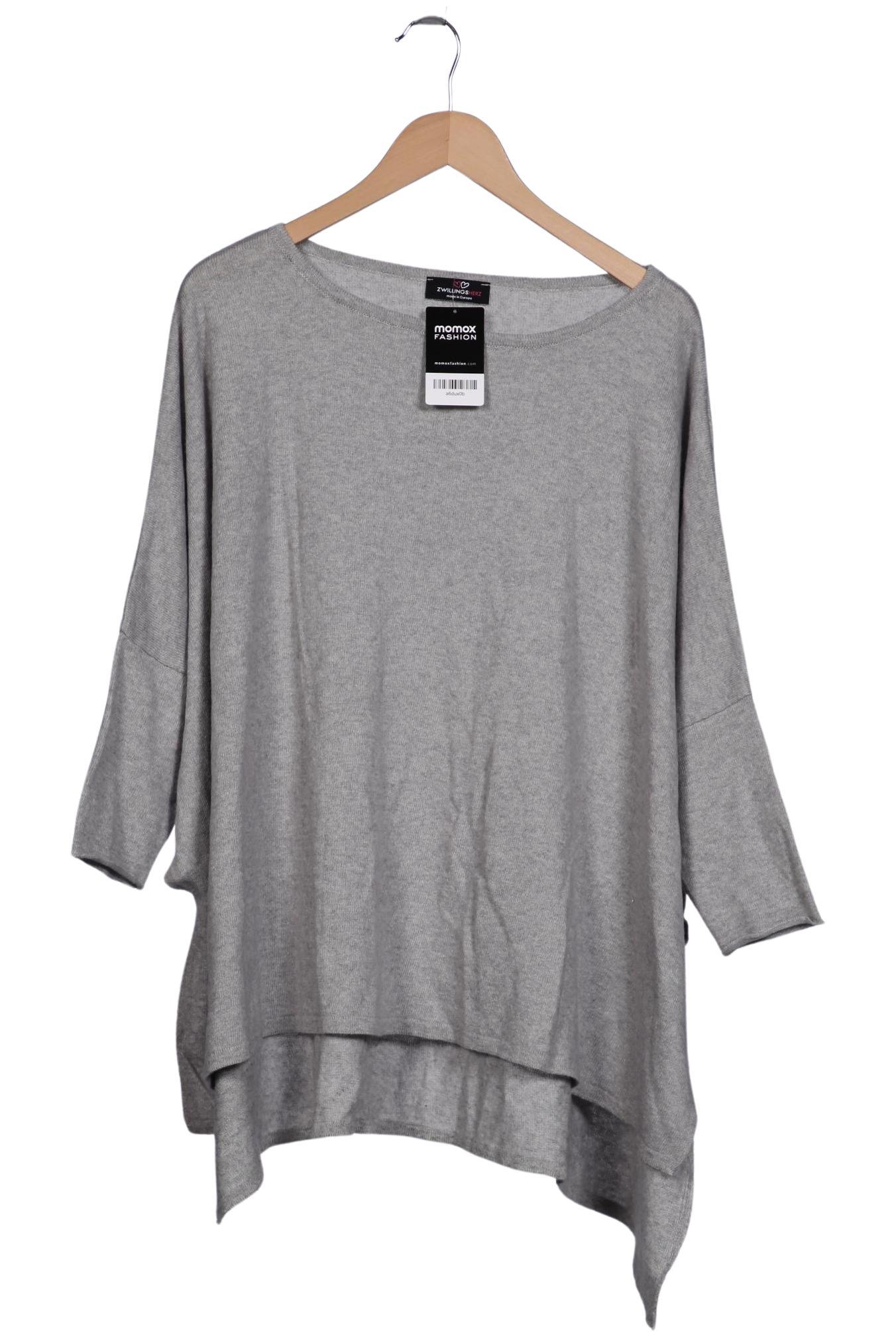

Zwillingsherz Damen Pullover, grau, Gr. uni