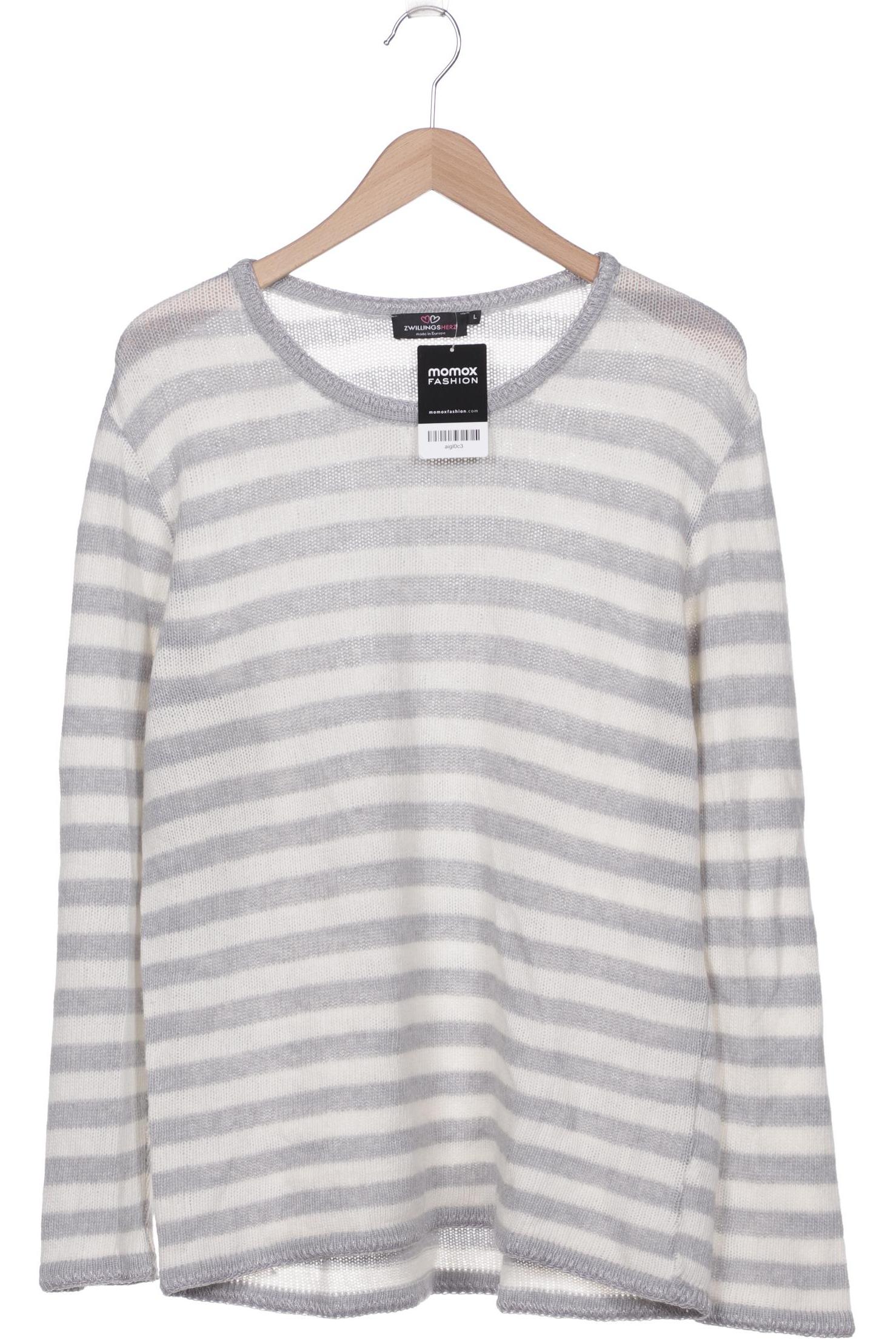 

Zwillingsherz Damen Pullover, grau