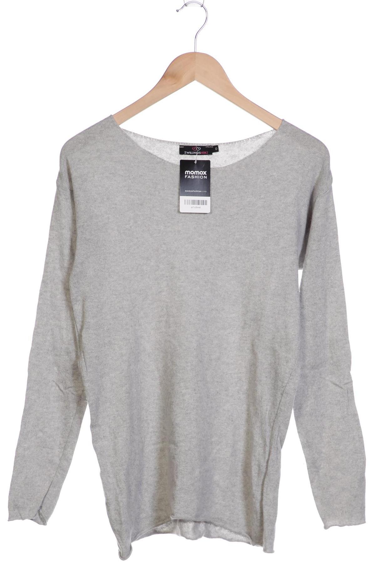 

Zwillingsherz Damen Pullover, grau