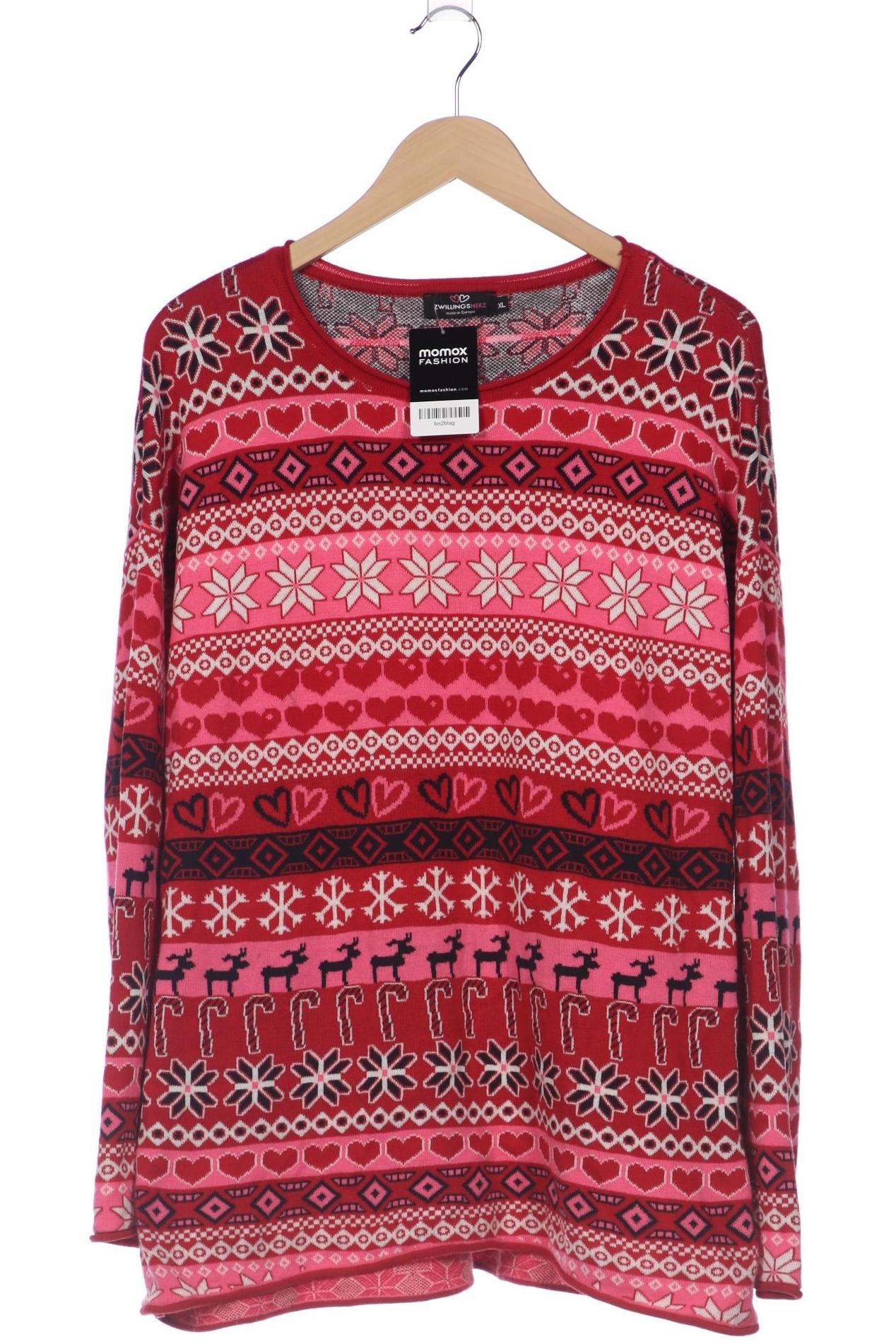 

Zwillingsherz Damen Pullover, rot, Gr. 44