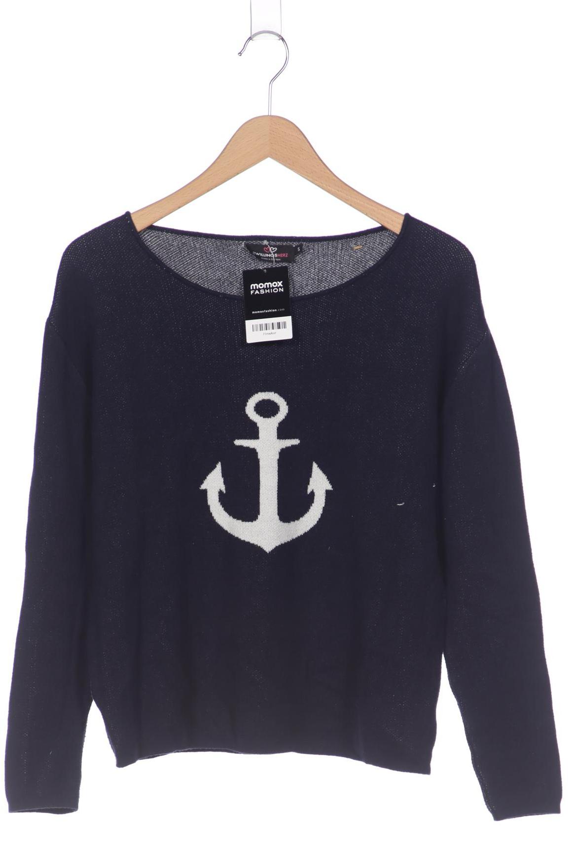 

Zwillingsherz Damen Pullover, marineblau, Gr. 36