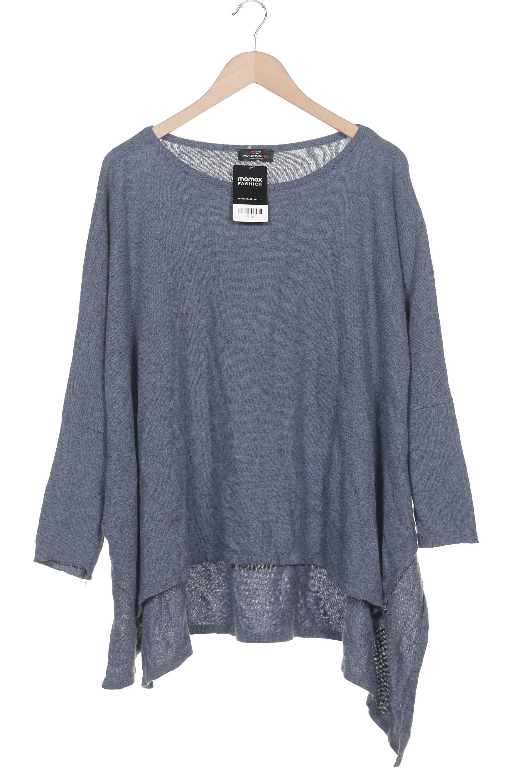 

Zwillingsherz Damen Pullover, blau, Gr. uni