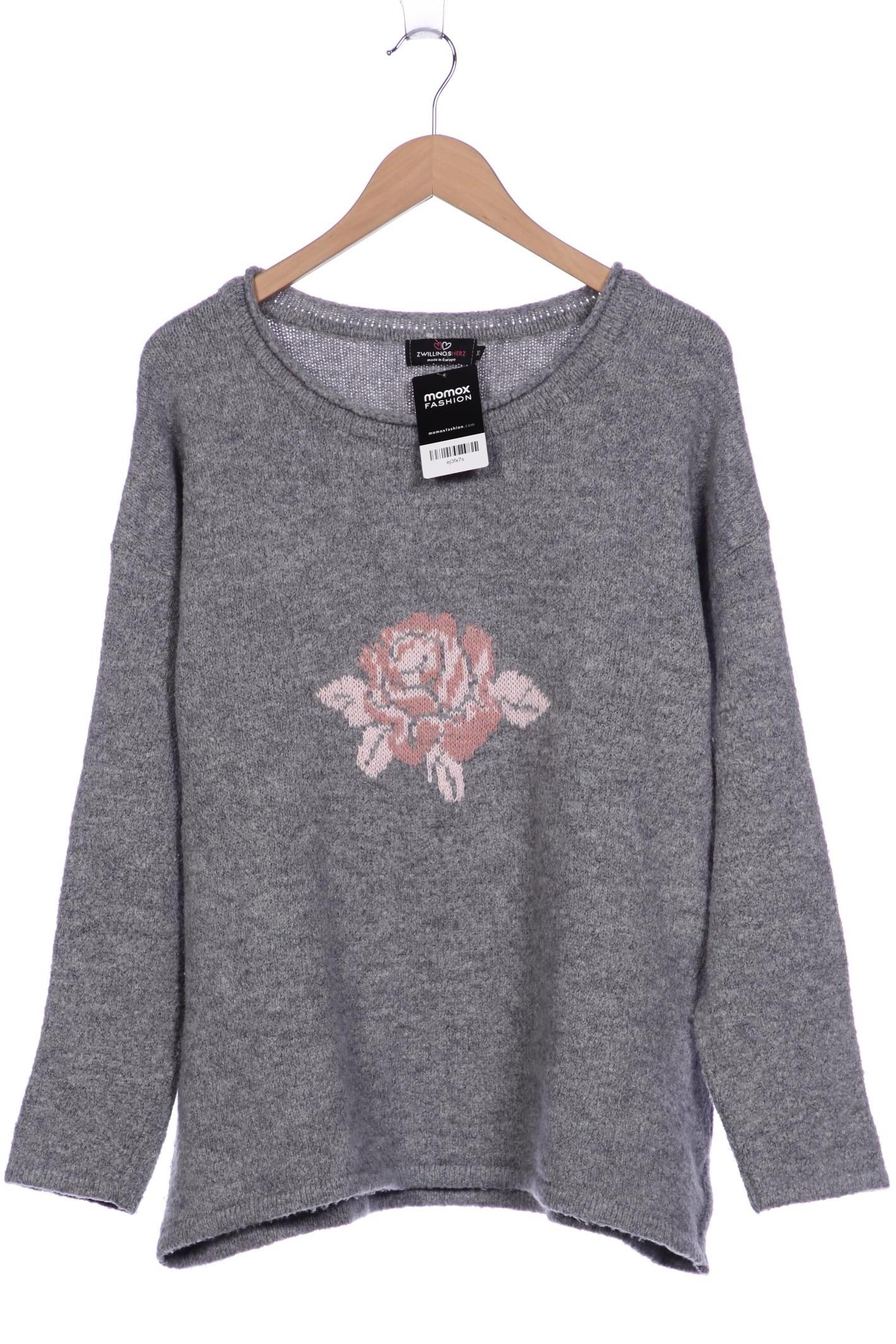 

Zwillingsherz Damen Pullover, grau, Gr. 44