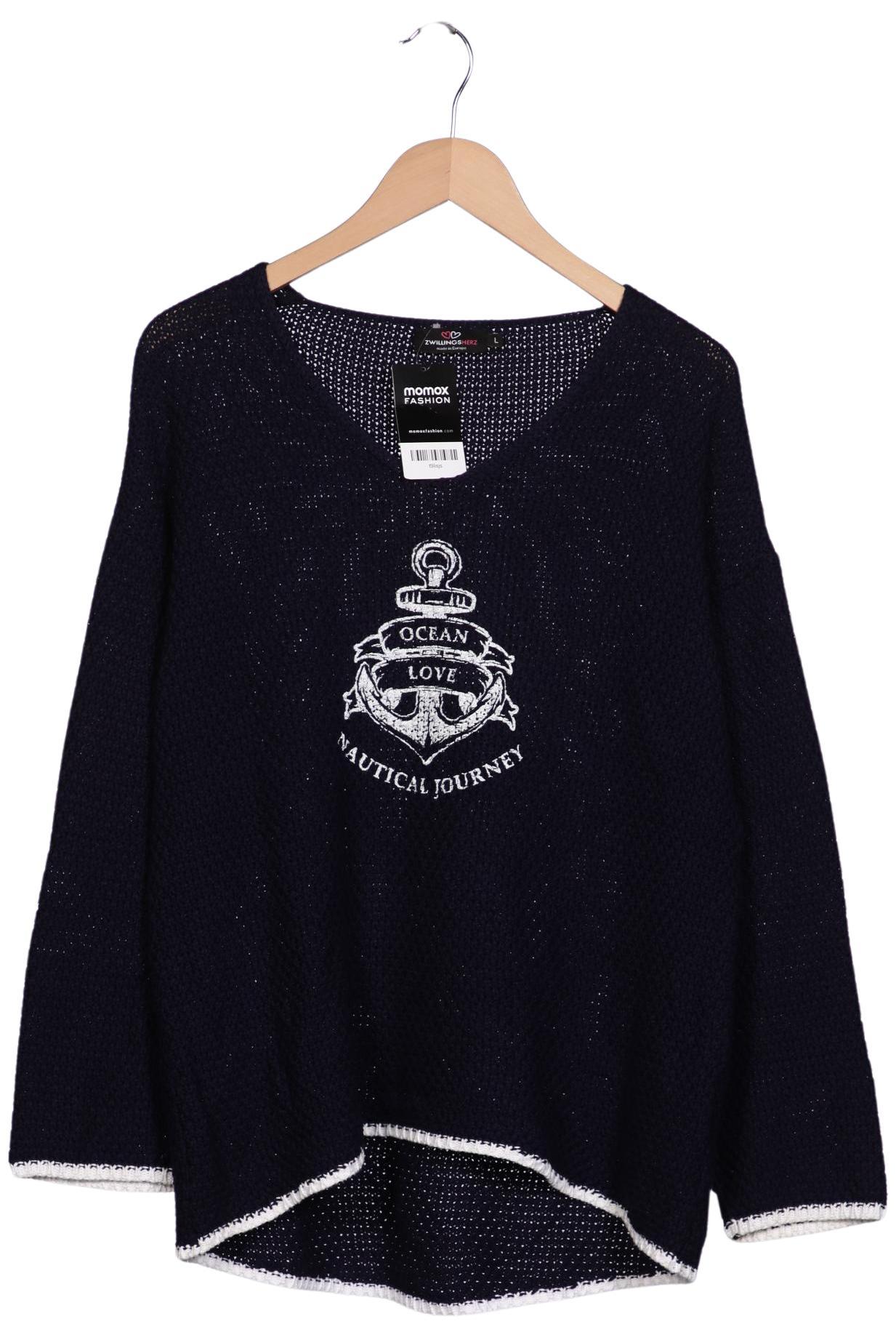 

Zwillingsherz Damen Pullover, marineblau, Gr. 42