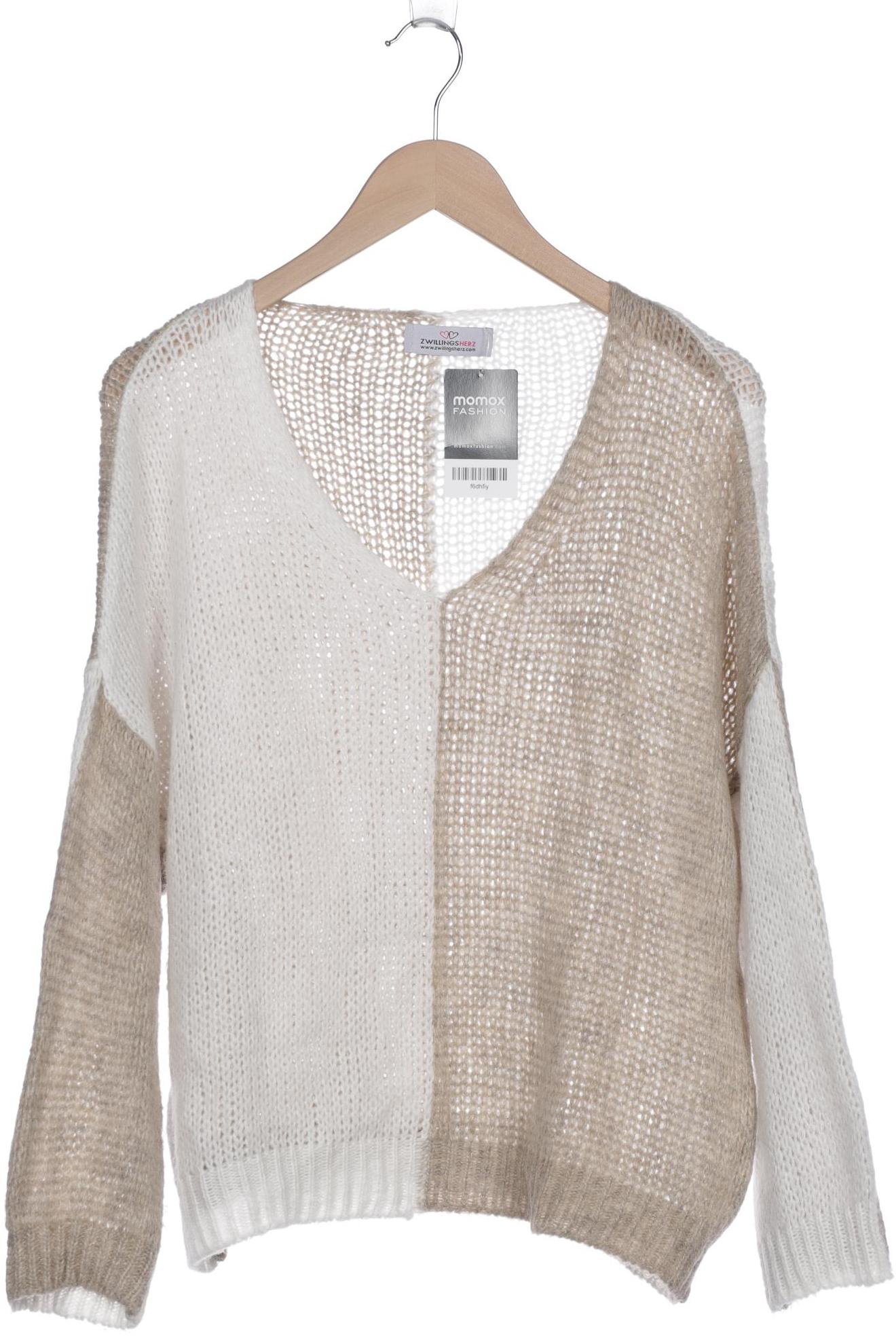 

Zwillingsherz Damen Pullover, beige