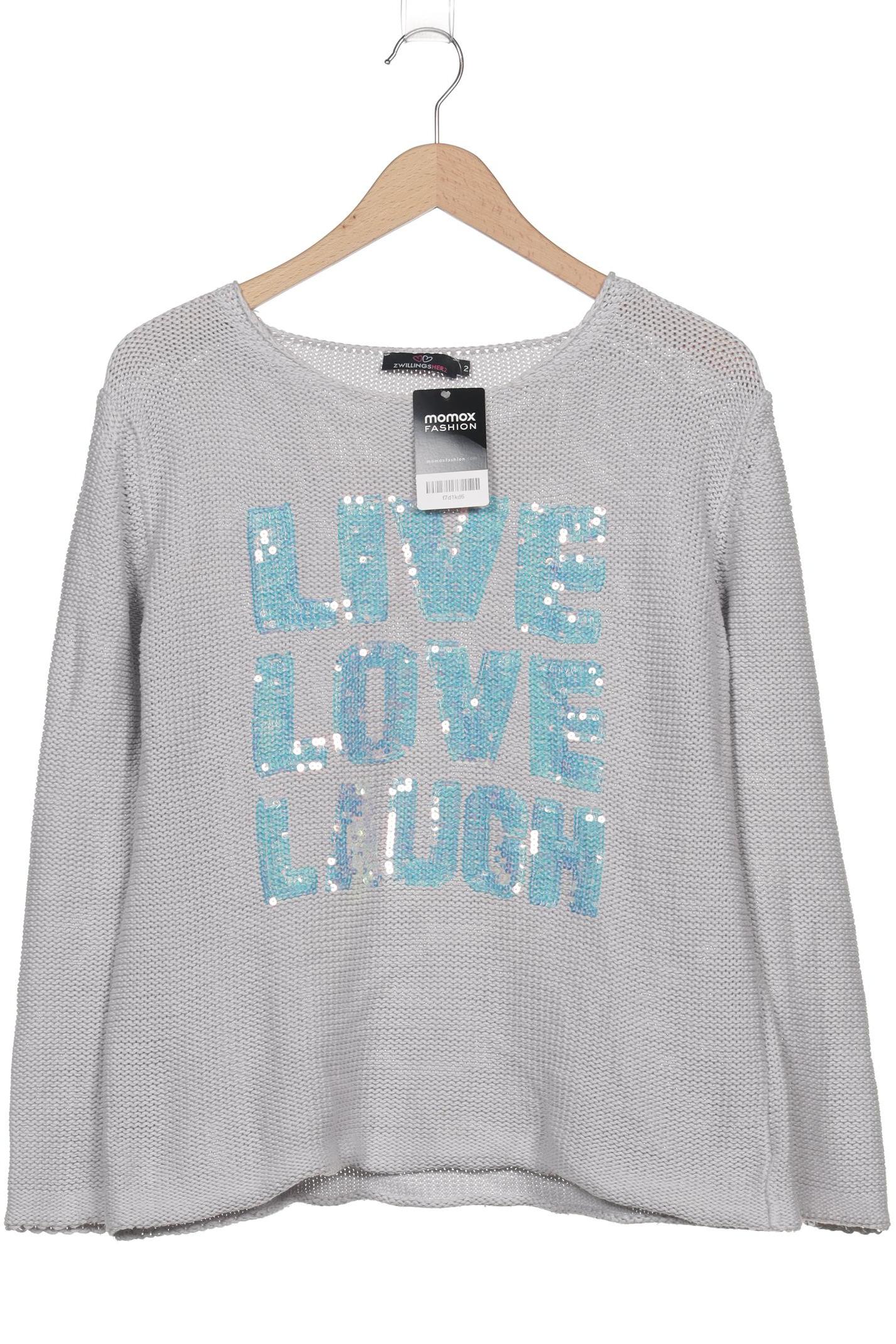 

Zwillingsherz Damen Pullover, grau, Gr. 38
