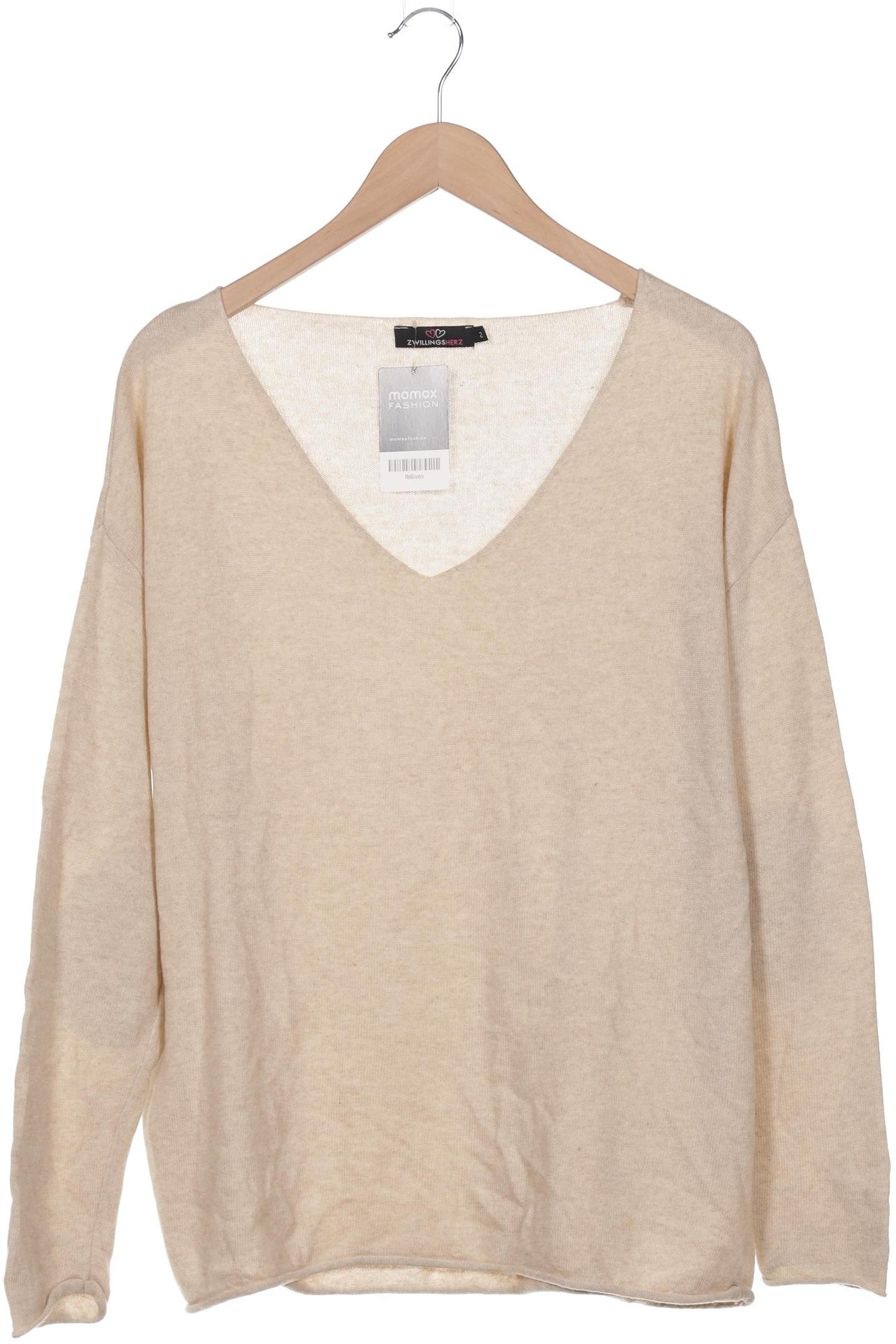 

Zwillingsherz Damen Pullover, beige, Gr. 48