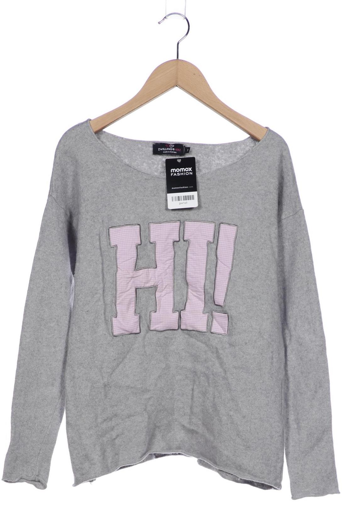 

Zwillingsherz Damen Pullover, grau, Gr. 36