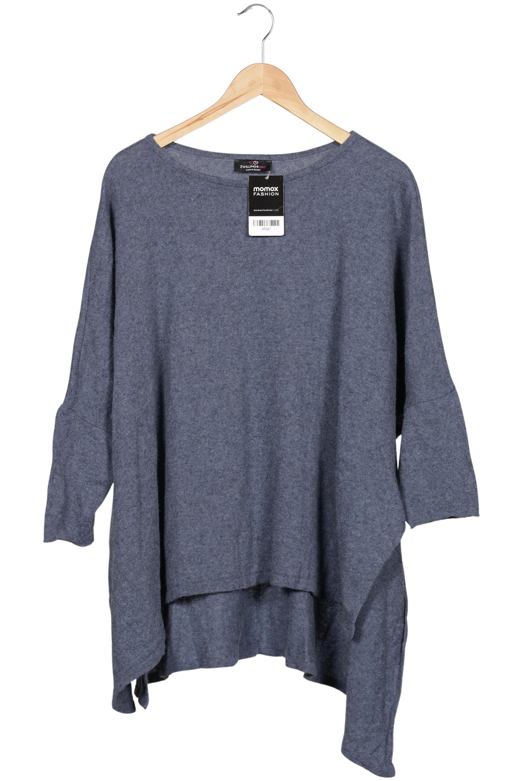 

Zwillingsherz Damen Pullover, blau, Gr. uni