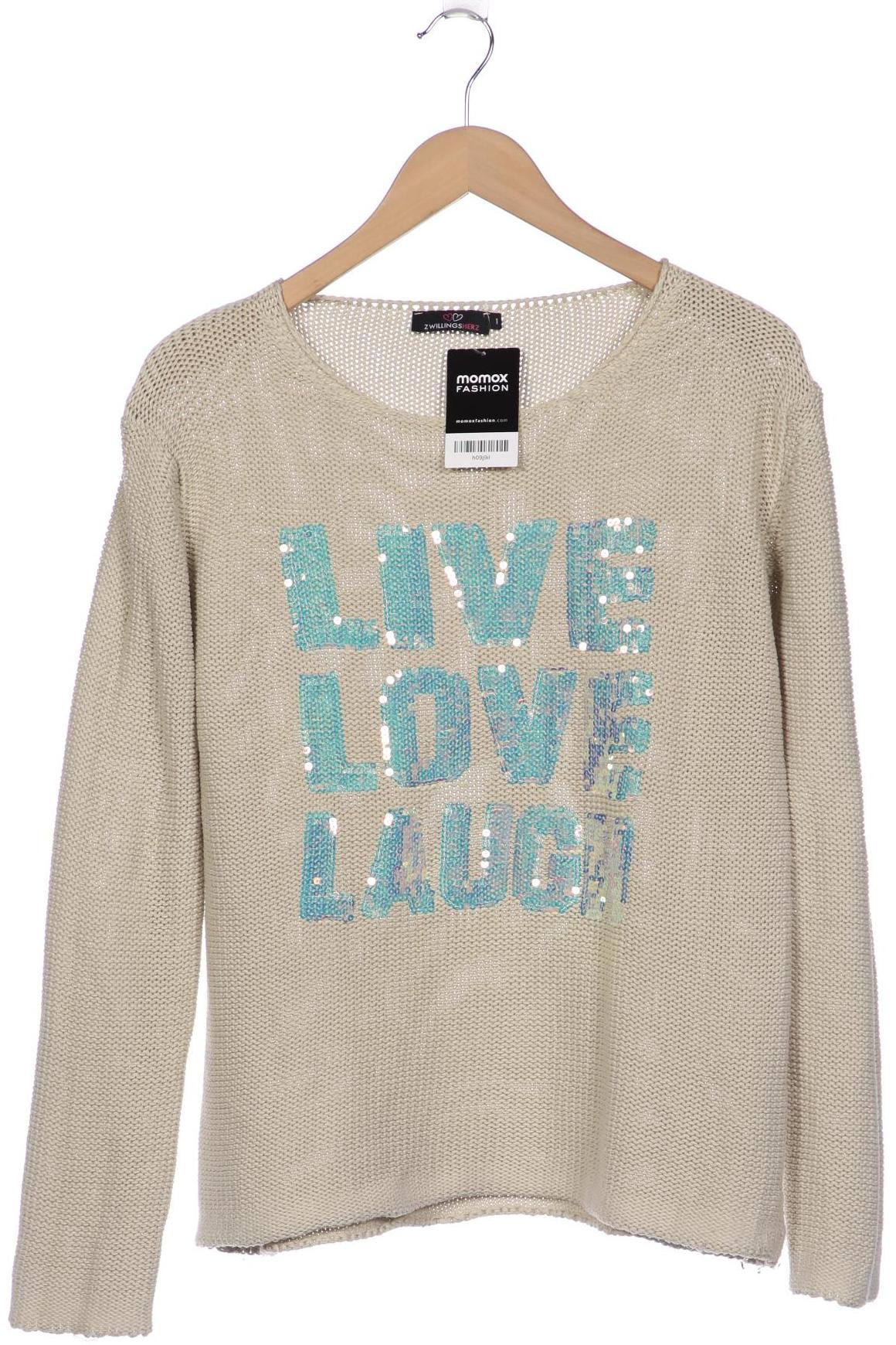 

Zwillingsherz Damen Pullover, beige