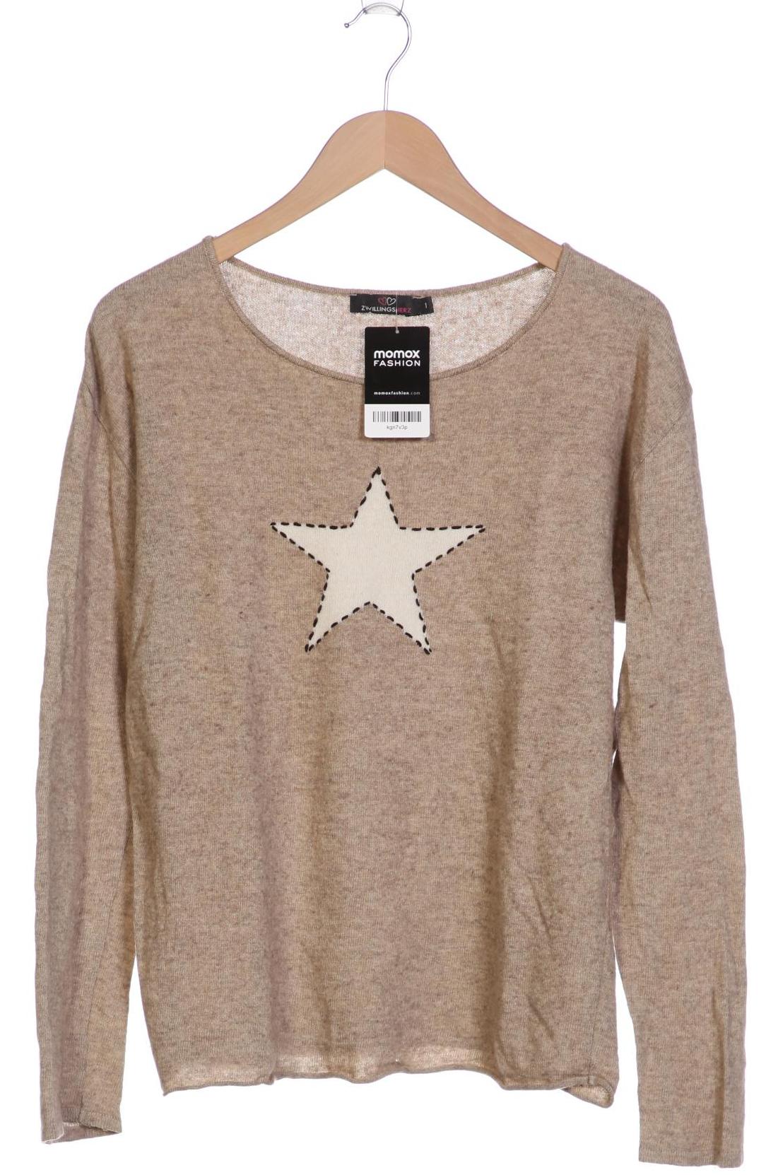 

Zwillingsherz Damen Pullover, beige