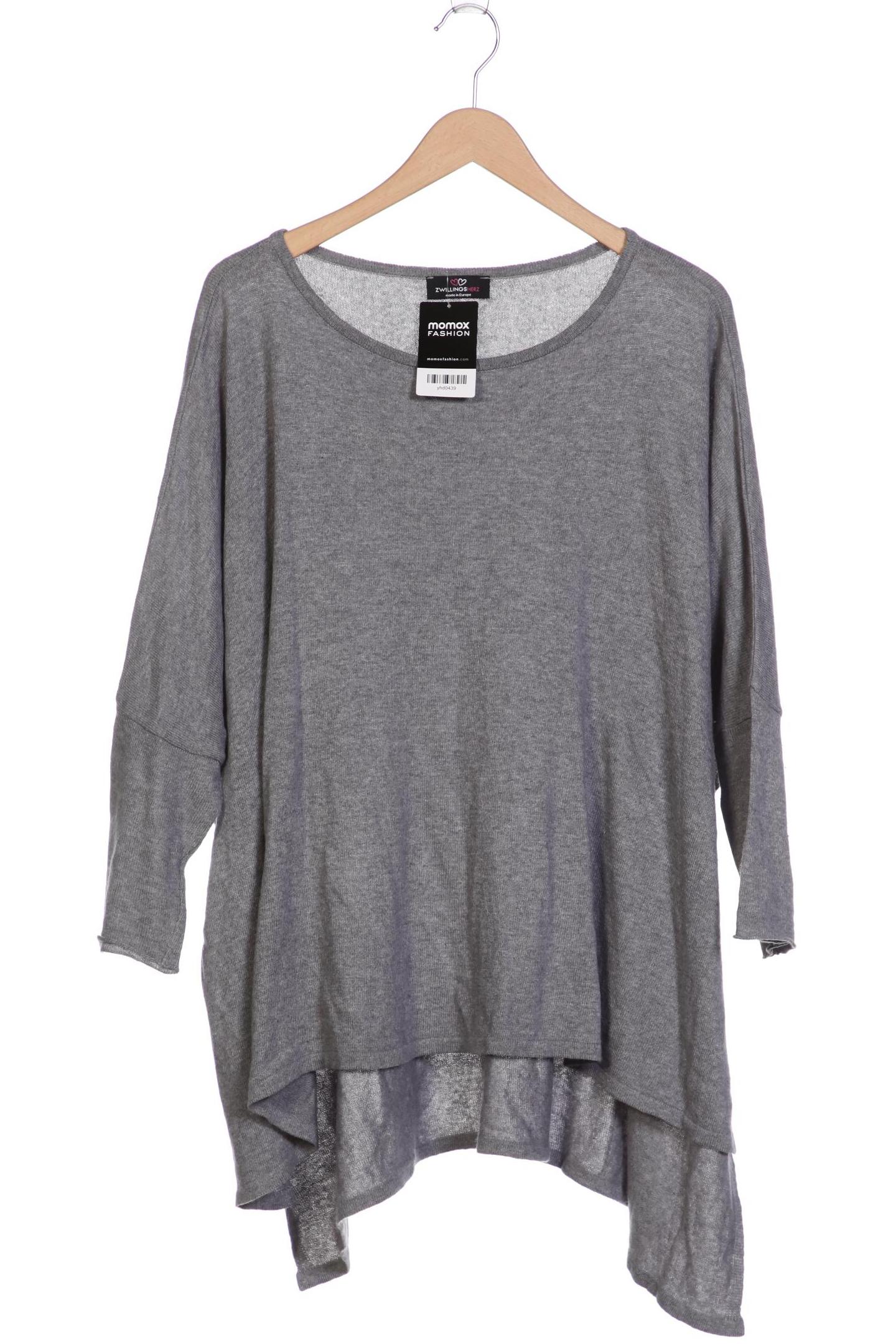 

Zwillingsherz Damen Pullover, grau