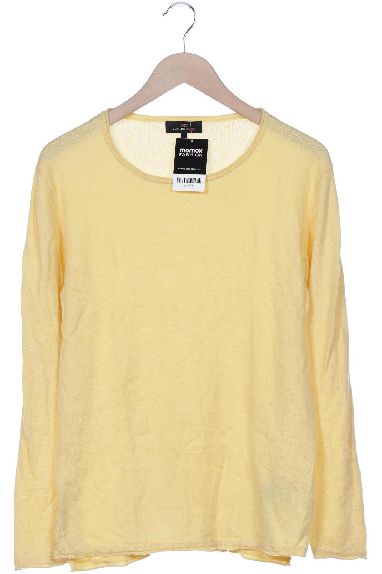 

Zwillingsherz Damen Pullover, gelb, Gr. 38