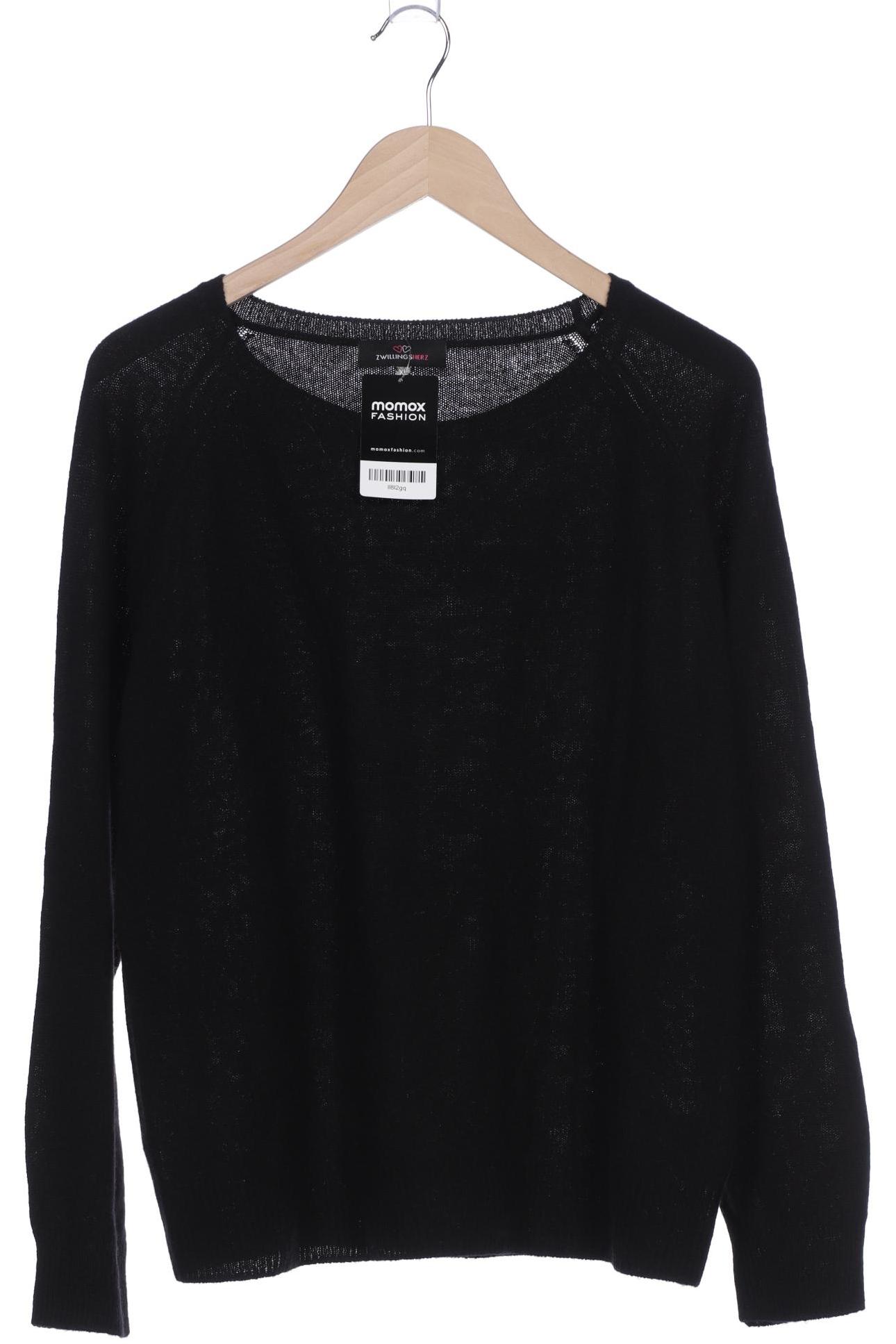 

Zwillingsherz Damen Pullover, schwarz