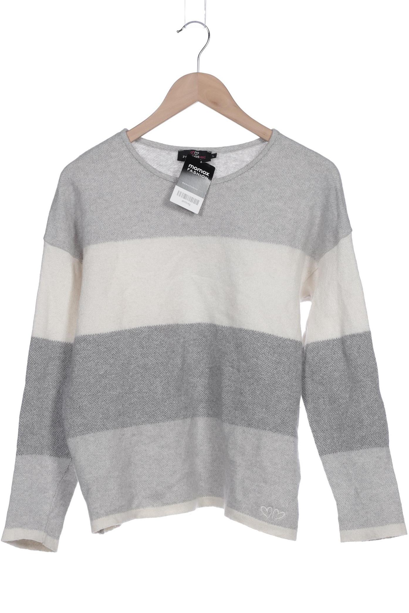 

Zwillingsherz Damen Pullover, grau, Gr. 42