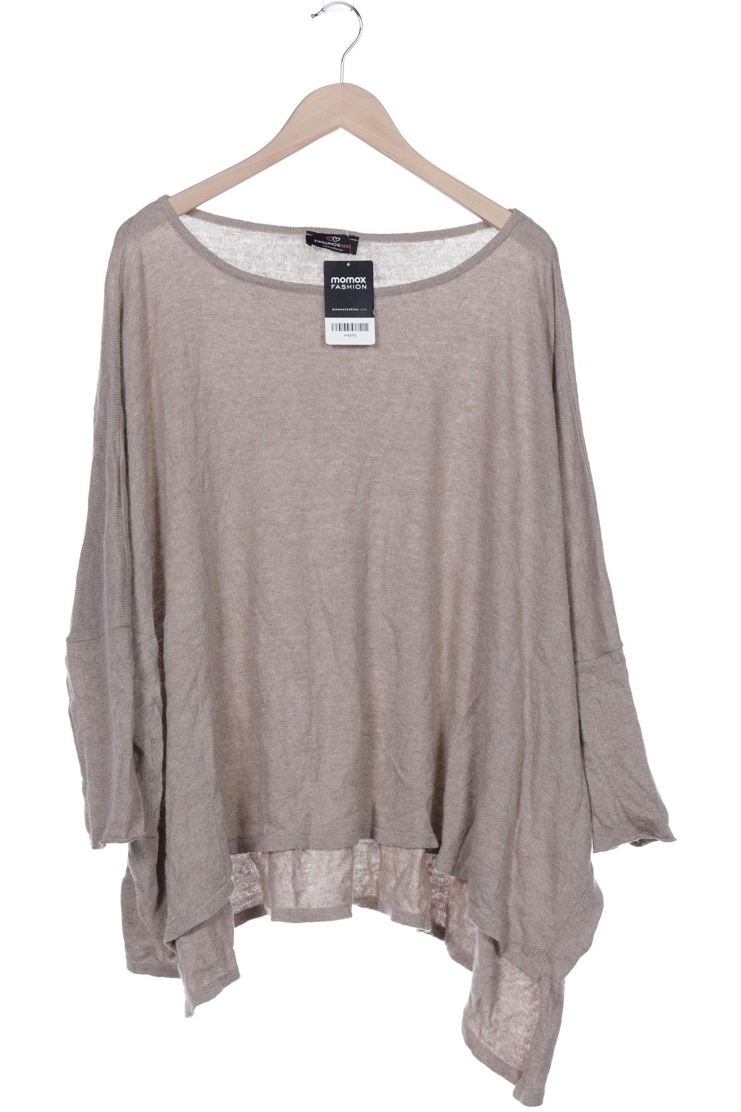 

Zwillingsherz Damen Pullover, beige, Gr. uni