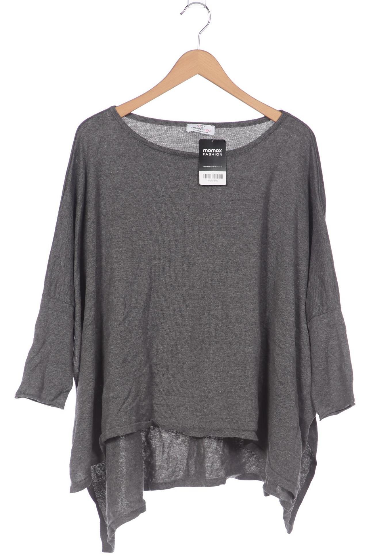 

Zwillingsherz Damen Pullover, grau, Gr. uni