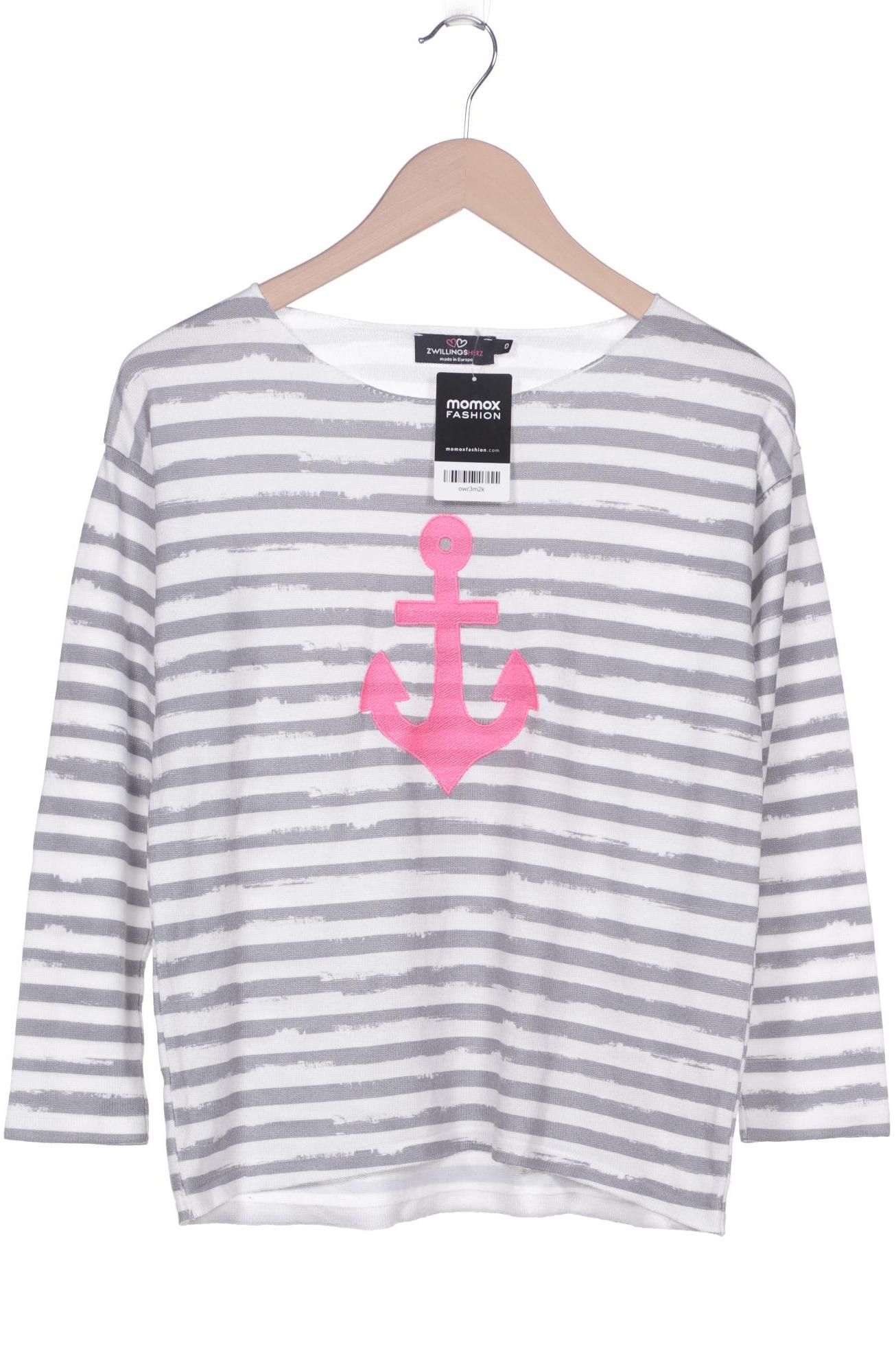 

Zwillingsherz Damen Pullover, weiß