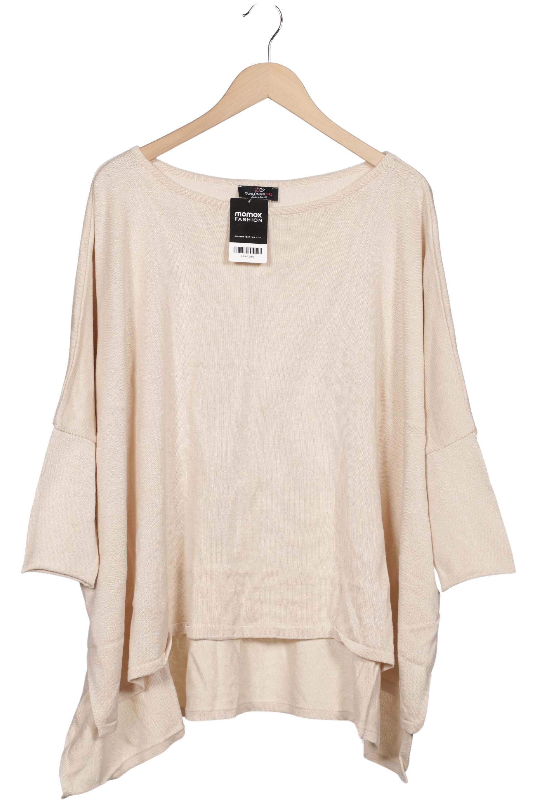 

Zwillingsherz Damen Pullover, beige, Gr. uni