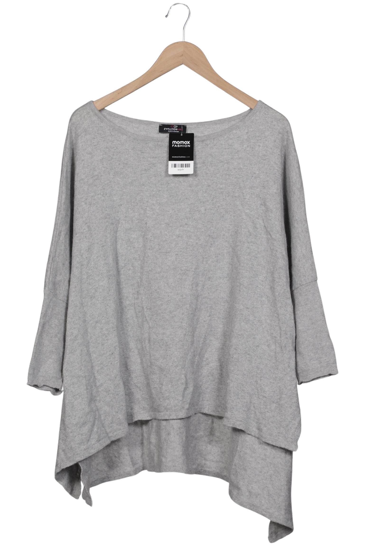 

Zwillingsherz Damen Pullover, grau, Gr. uni