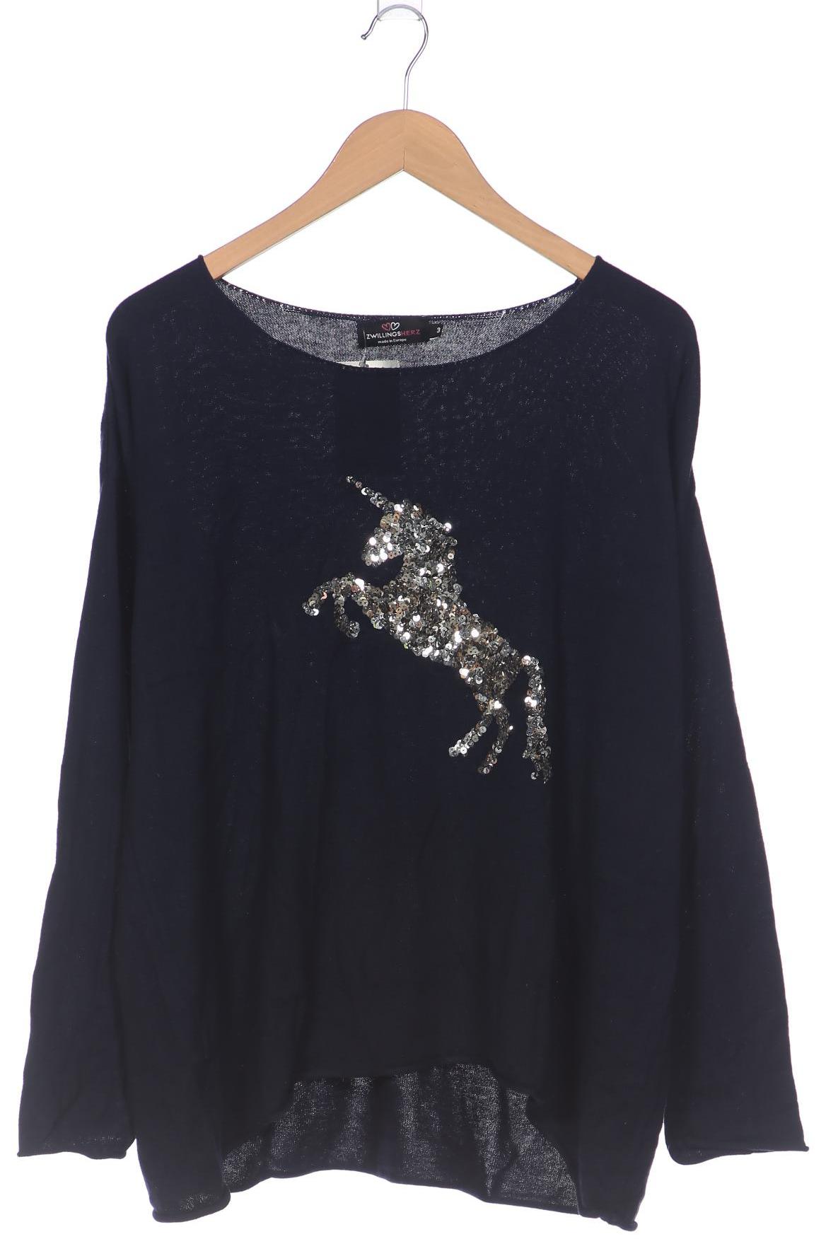 

Zwillingsherz Damen Pullover, marineblau, Gr. 44