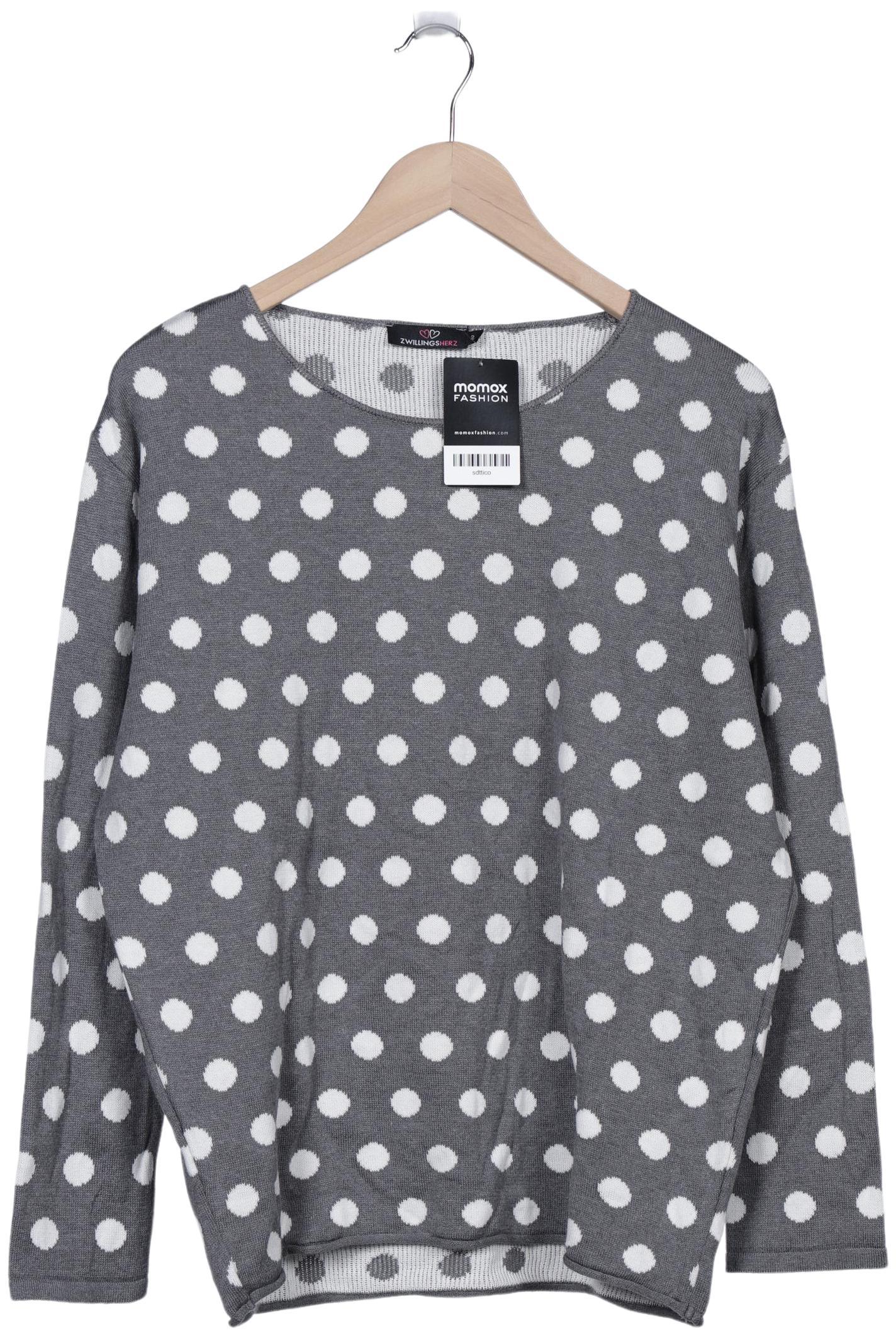 

Zwillingsherz Damen Pullover, grau, Gr. 44