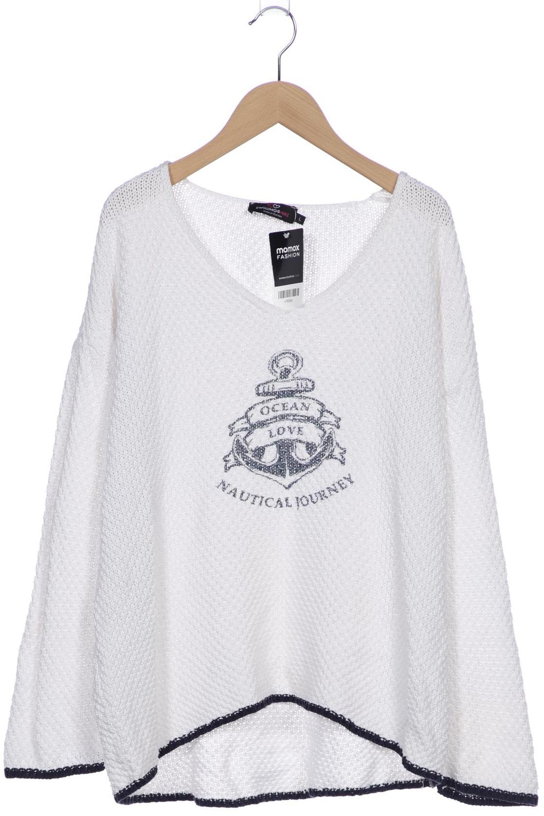 

Zwillingsherz Damen Pullover, weiß, Gr. 42