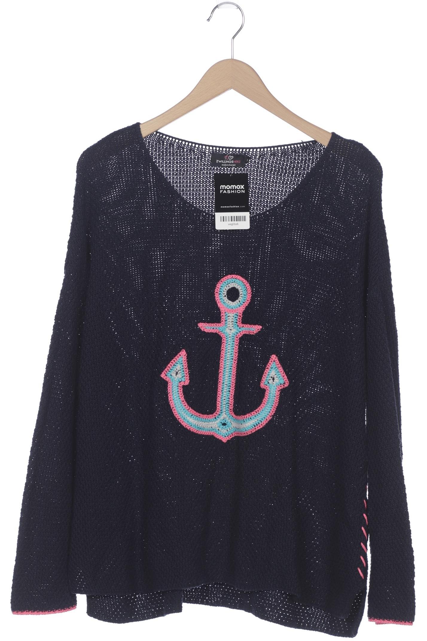 

Zwillingsherz Damen Pullover, marineblau, Gr. 44