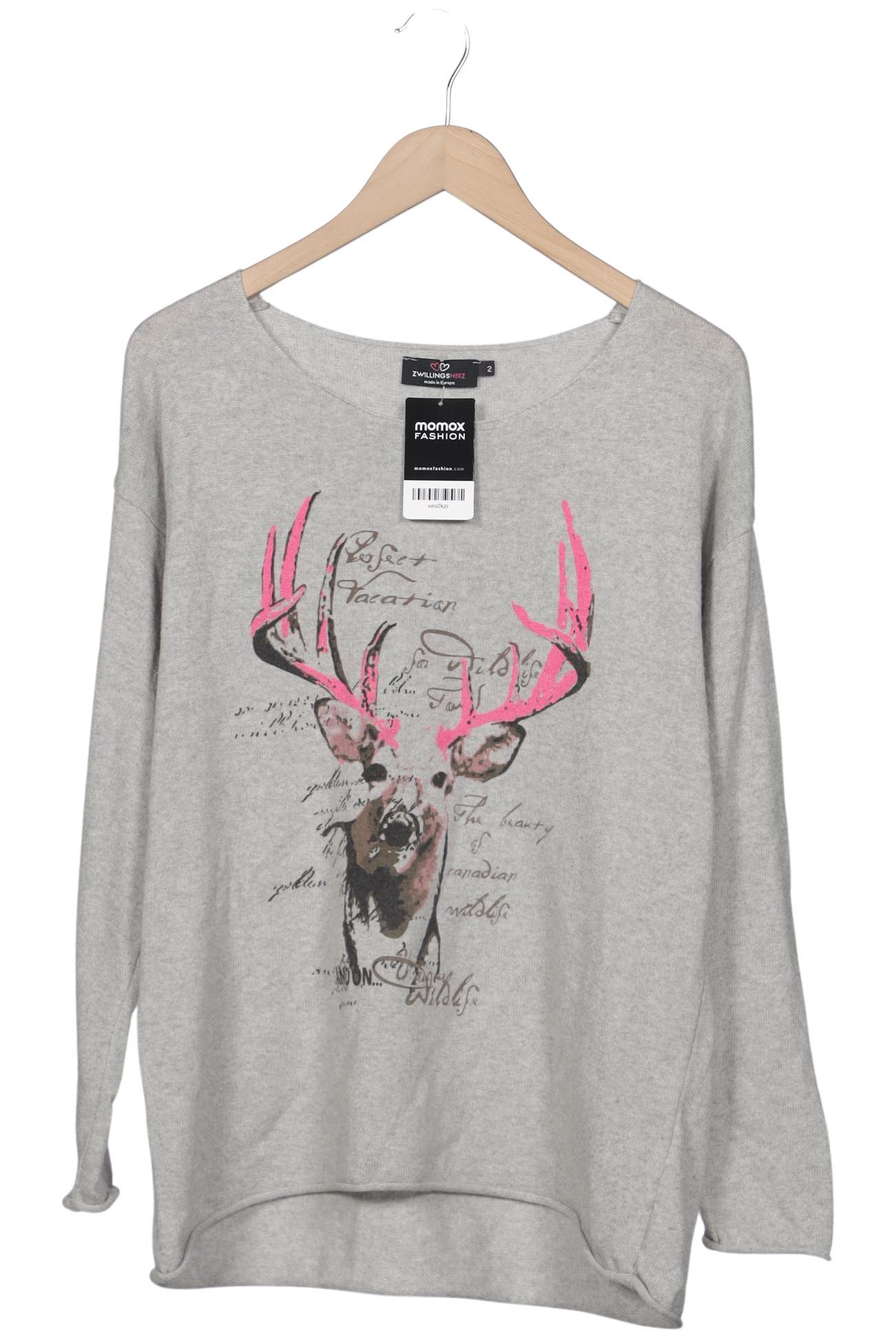 

Zwillingsherz Damen Pullover, grau, Gr. 44