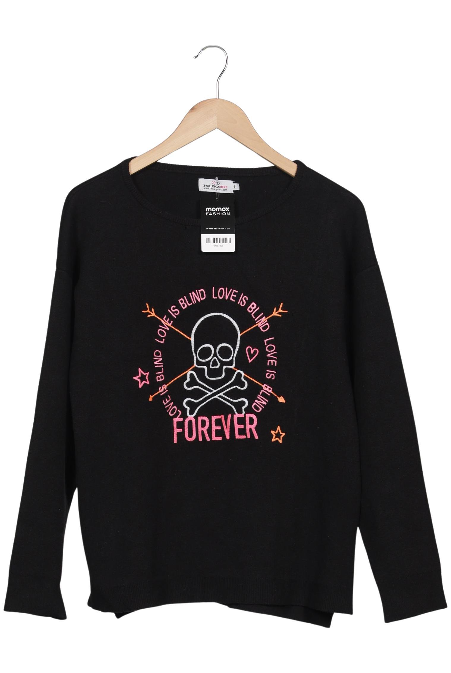 

Zwillingsherz Damen Pullover, schwarz, Gr. 42