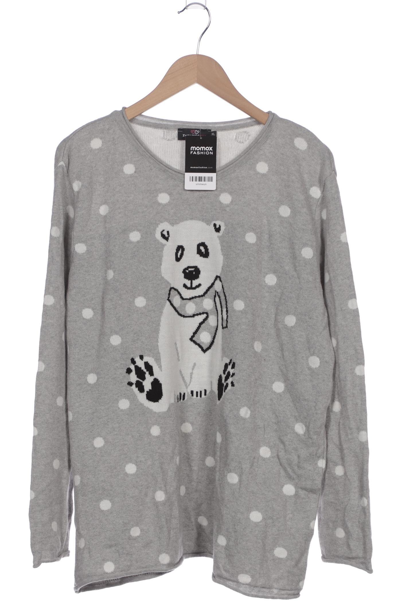

Zwillingsherz Damen Pullover, grau, Gr. 44