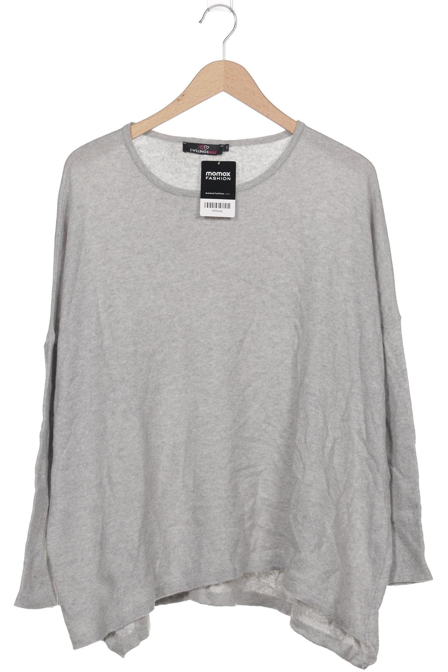 

Zwillingsherz Damen Pullover, grau, Gr. uni