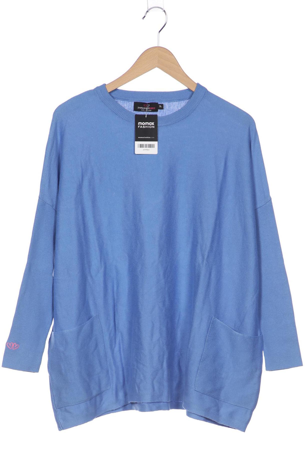 

Zwillingsherz Damen Pullover, blau