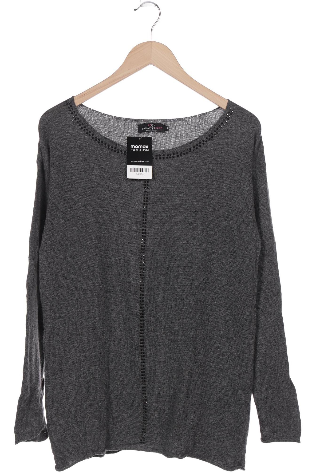 

Zwillingsherz Damen Pullover, grau, Gr. 38