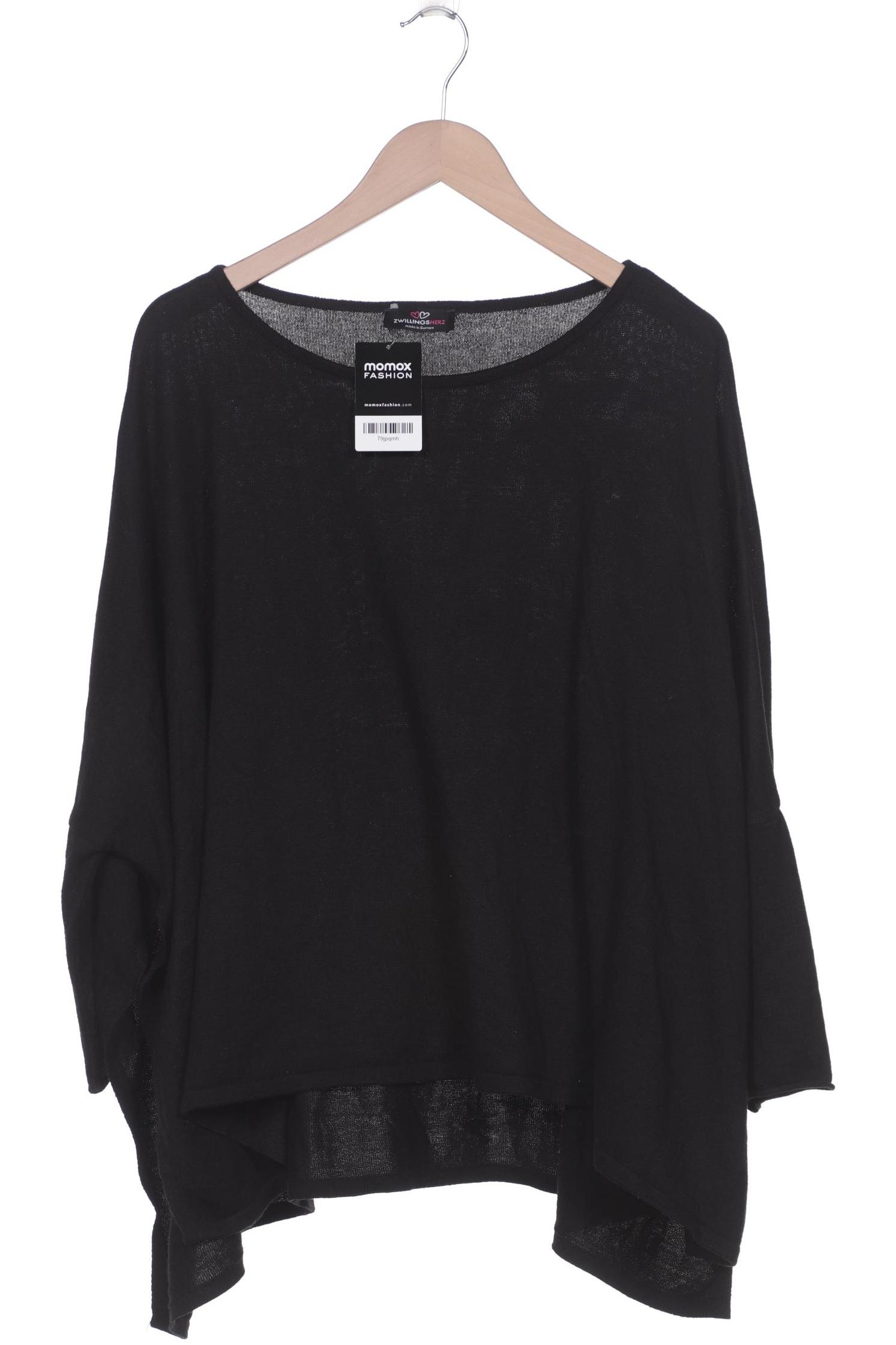 

Zwillingsherz Damen Pullover, schwarz, Gr. uni