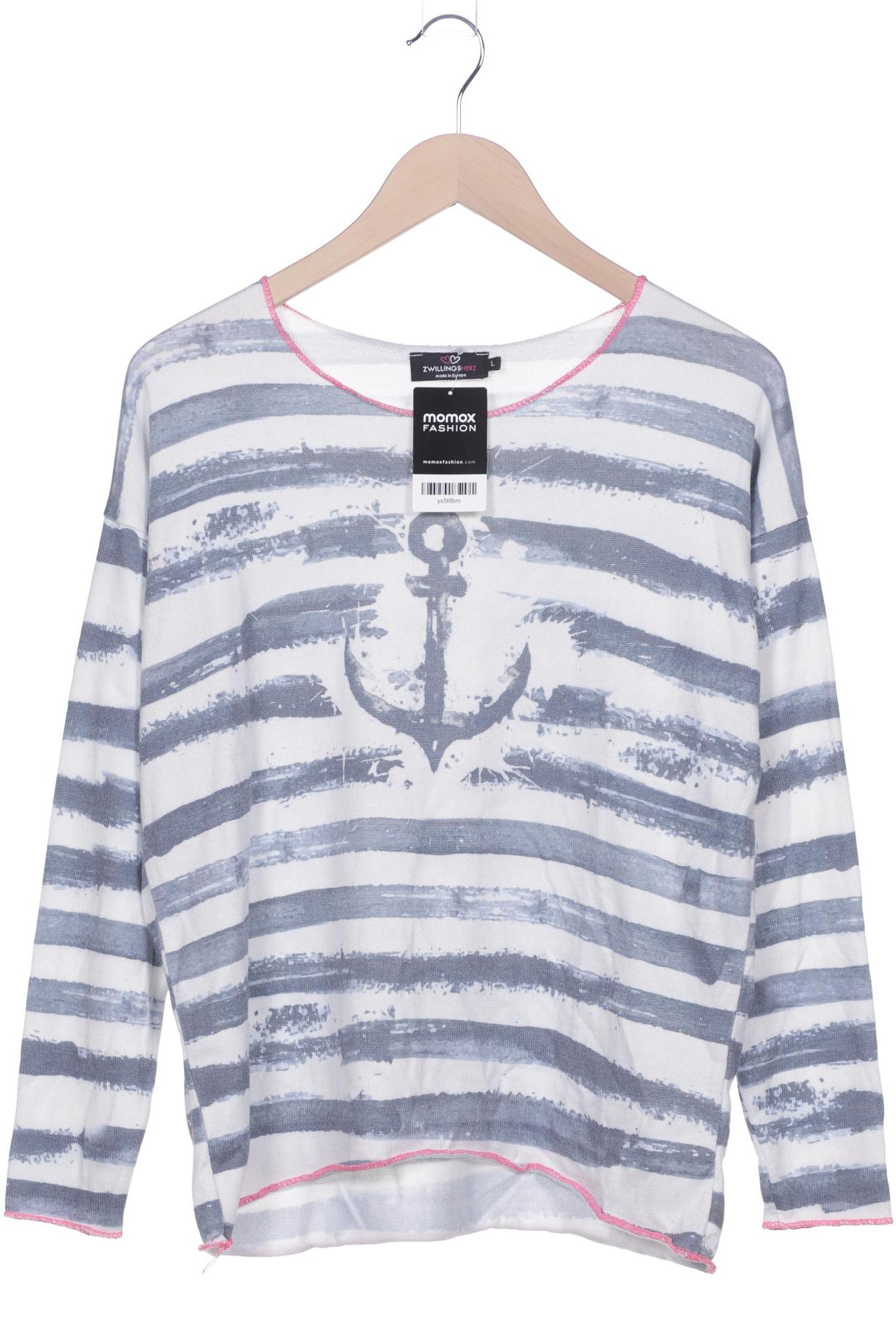 

Zwillingsherz Damen Pullover, weiß
