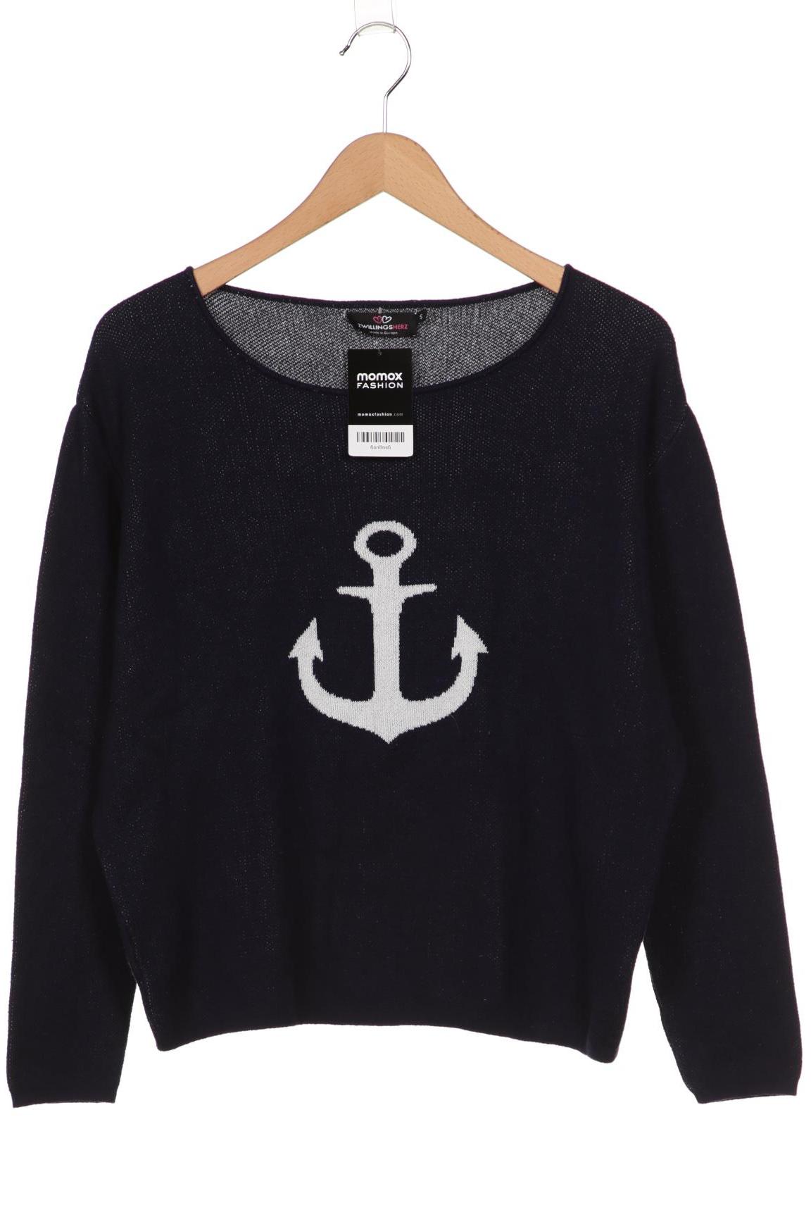 

Zwillingsherz Damen Pullover, marineblau, Gr. 36