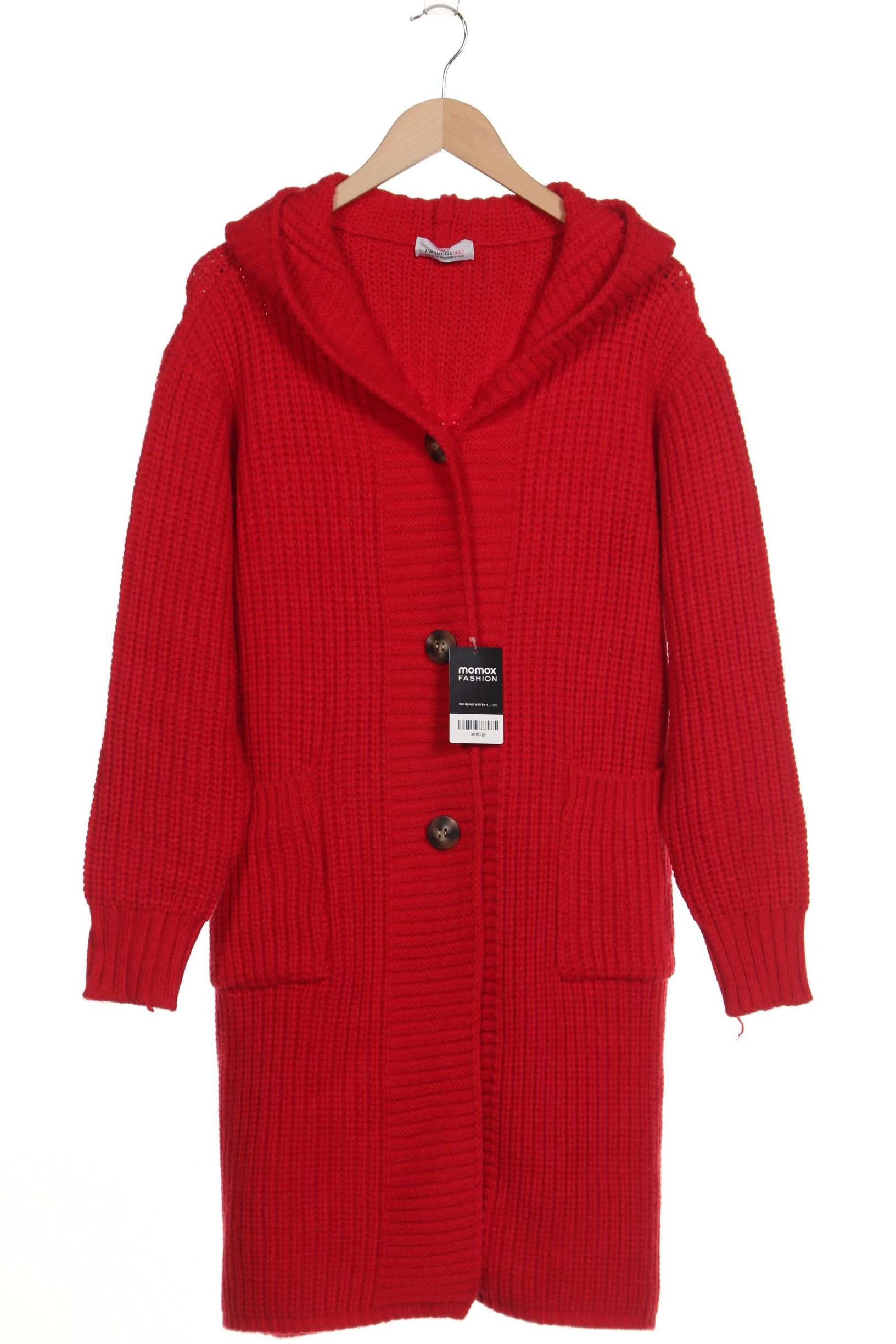 

Zwillingsherz Damen Strickjacke, rot, Gr. 44