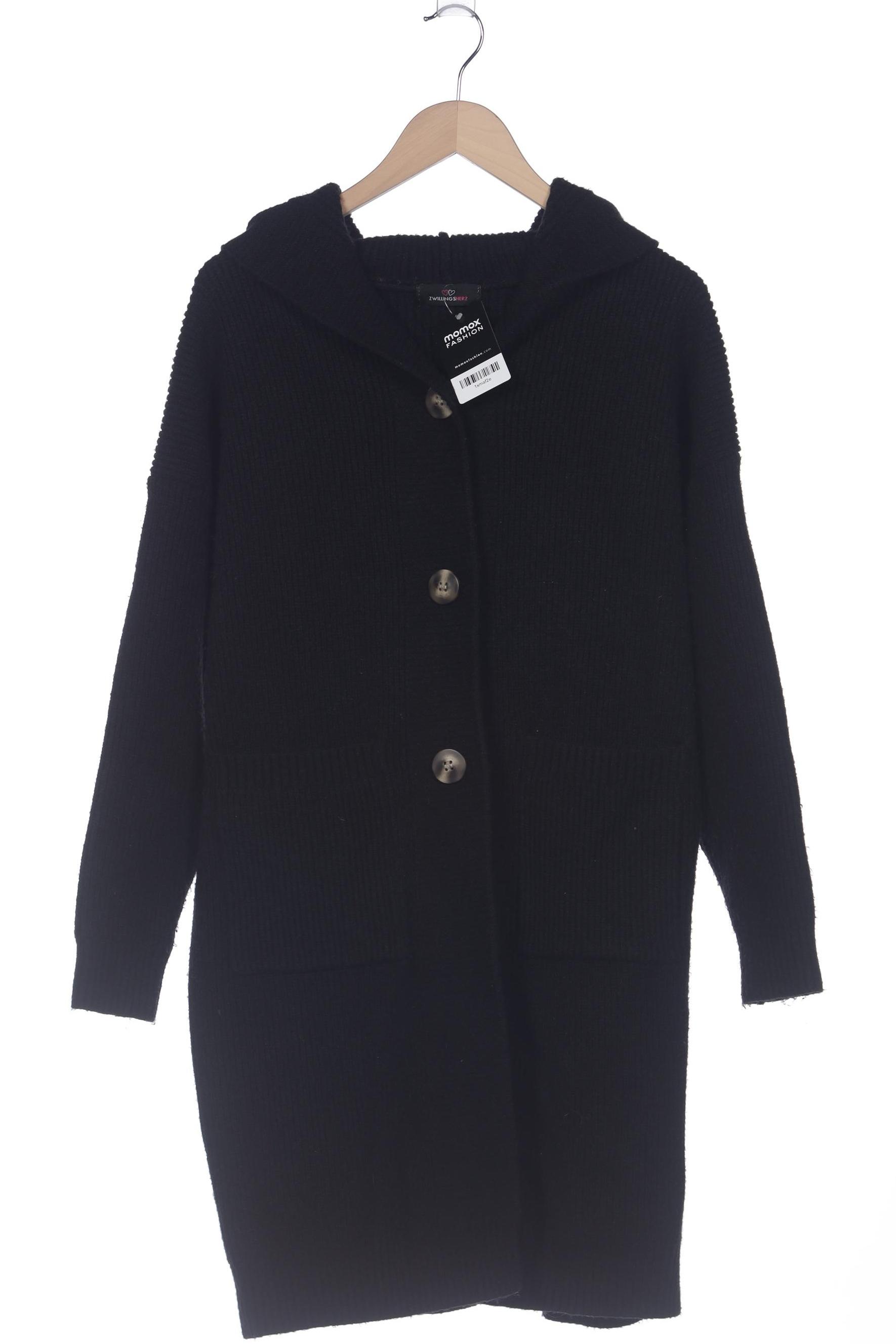 

Zwillingsherz Damen Strickjacke, schwarz, Gr. 44